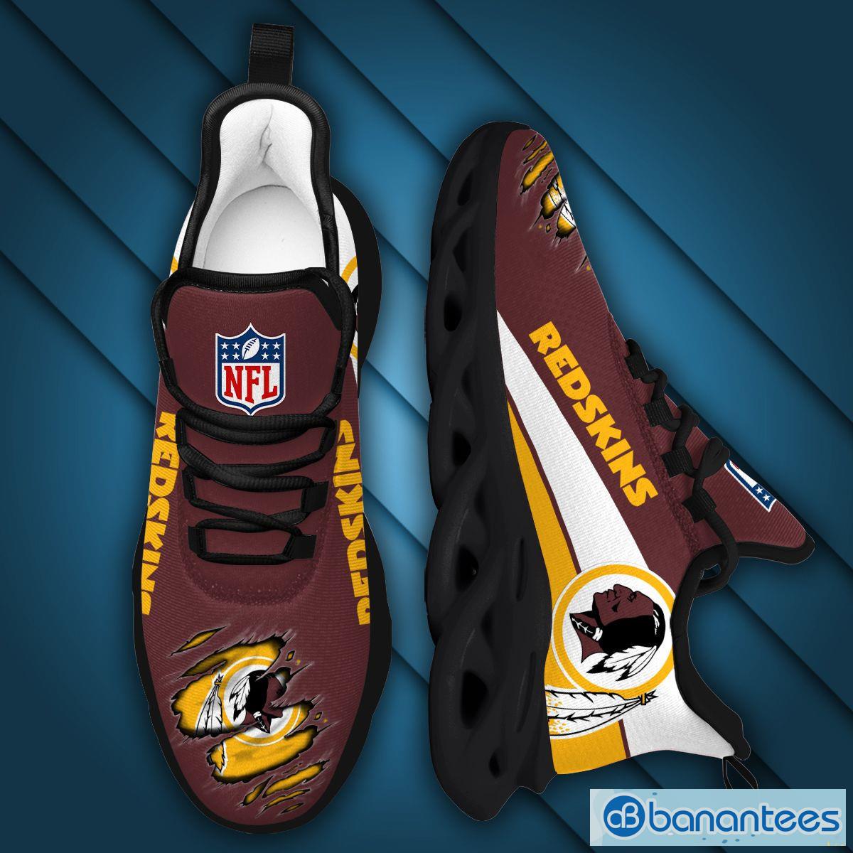 Washington Redskins Logo Torn Running Sneaker Max Soul Shoes Gift For Men  And Women - Banantees