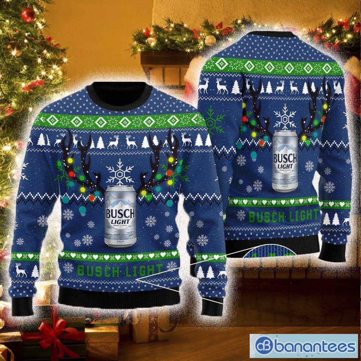 Busch light shop christmas tree sweater