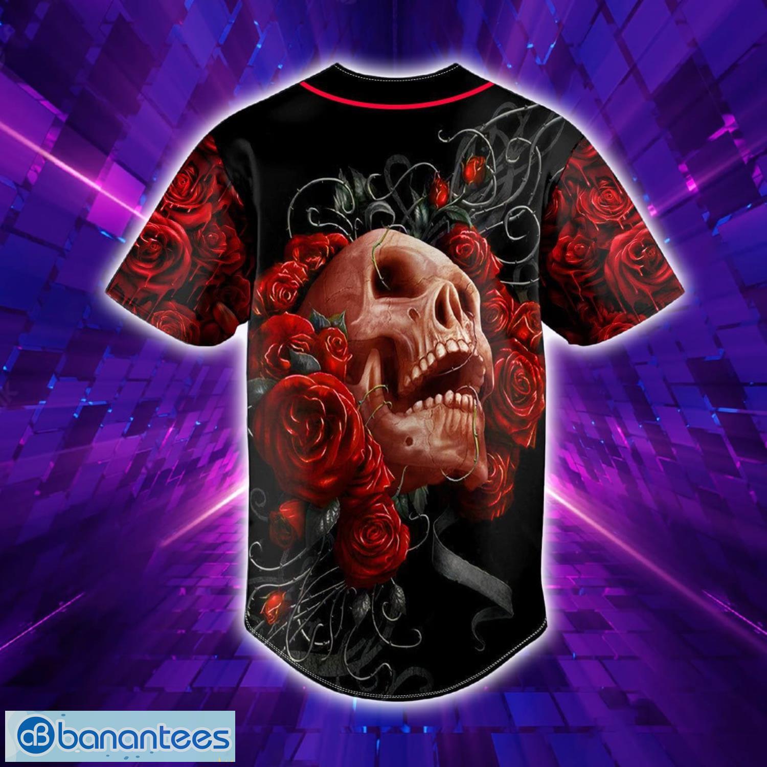 Grateful Dead And Rose All Over Print 3D Hawaiian Shirt - Black