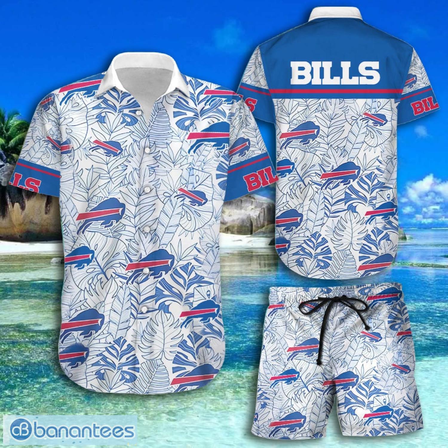 Buffalo Bills Hawaiian Shorts and Shirt Summer Beach Shirt Full Over Printt  - Banantees