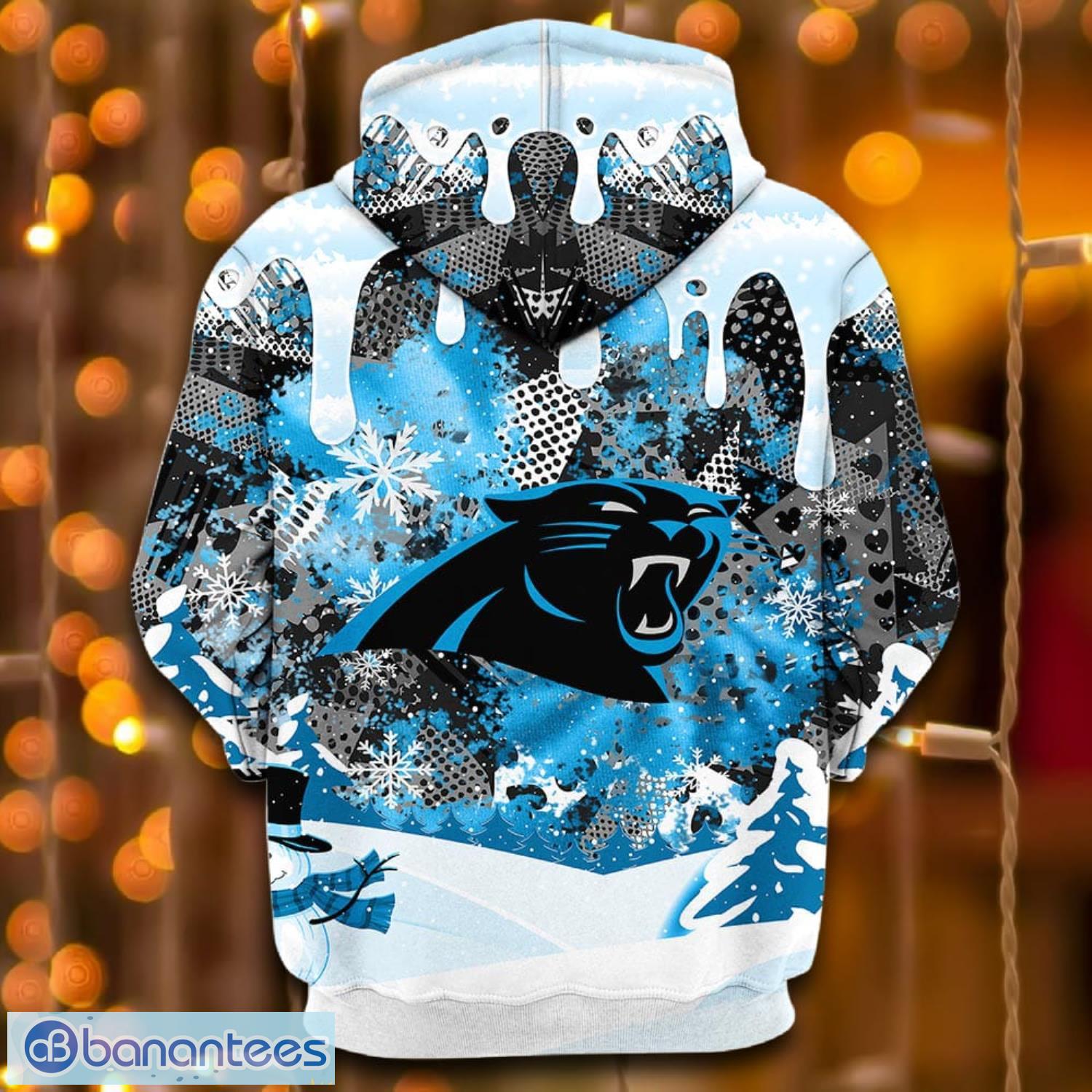 Carolina Panthers Blue 3D Hoodie All Over Print Cool Carolina Panthers Gifts  - T-shirts Low Price