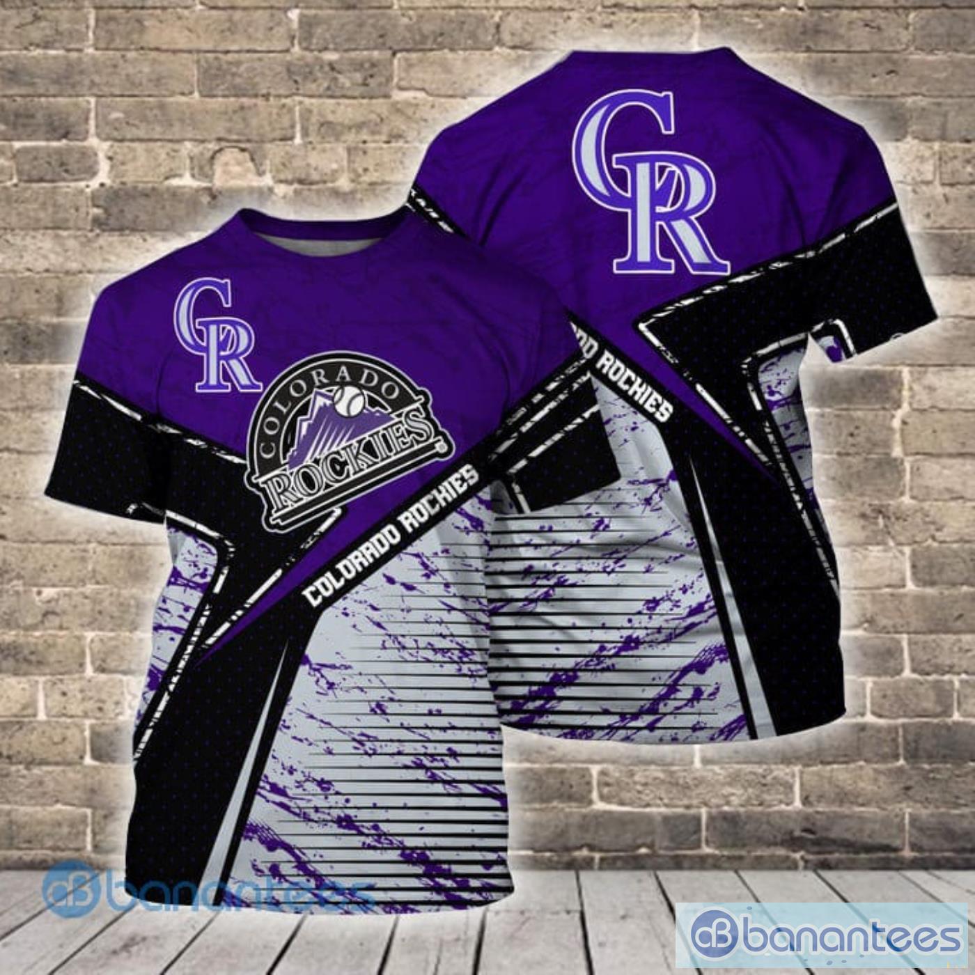 Colorado Rockies MLB Custom Number And Name 3D T Shirt Gift For Men And  Women Fans - Banantees