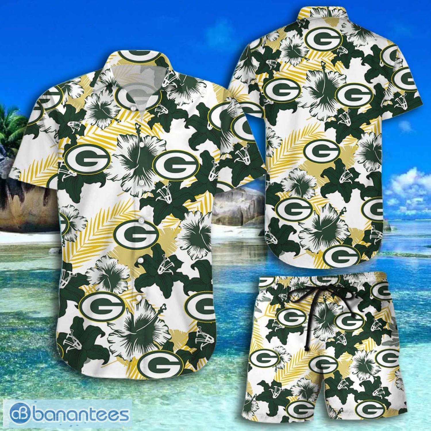 Green Bay Packers NFL Floral Summer Gift Hawaiian Shirt - Banantees