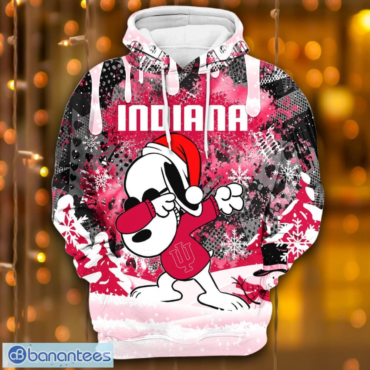 Louisville Cardinals Snoopy Dabbing The Peanuts Sports Football American  Christmas All Over Print 3D Hoodie