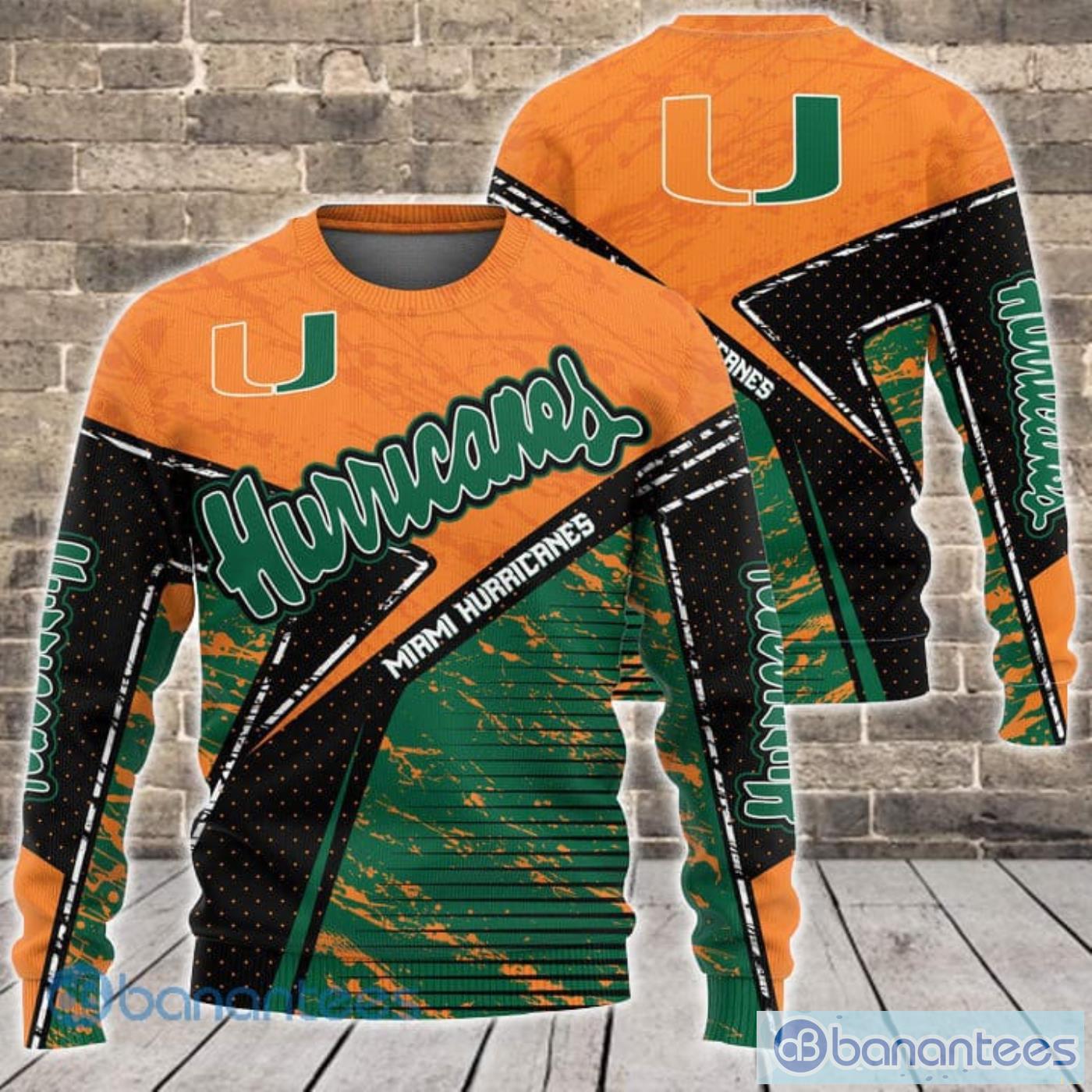 Miami Hurricanes Ncaa All Over Printed 3D Shirt For Fans Product Photo 3