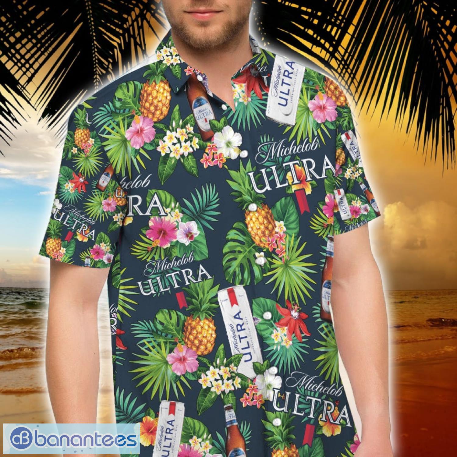 Boston Red Sox Pineapple Summer Tropical Flower Button Up Shirt Short  Sleeve Hawaiian Shirt - Banantees