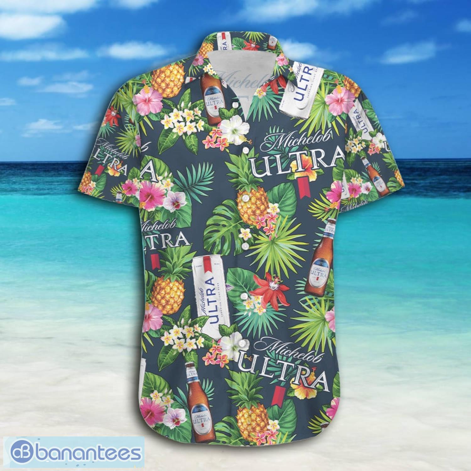 Boston Red Sox Pineapple Summer Tropical Flower Button Up Shirt Short  Sleeve Hawaiian Shirt - Banantees