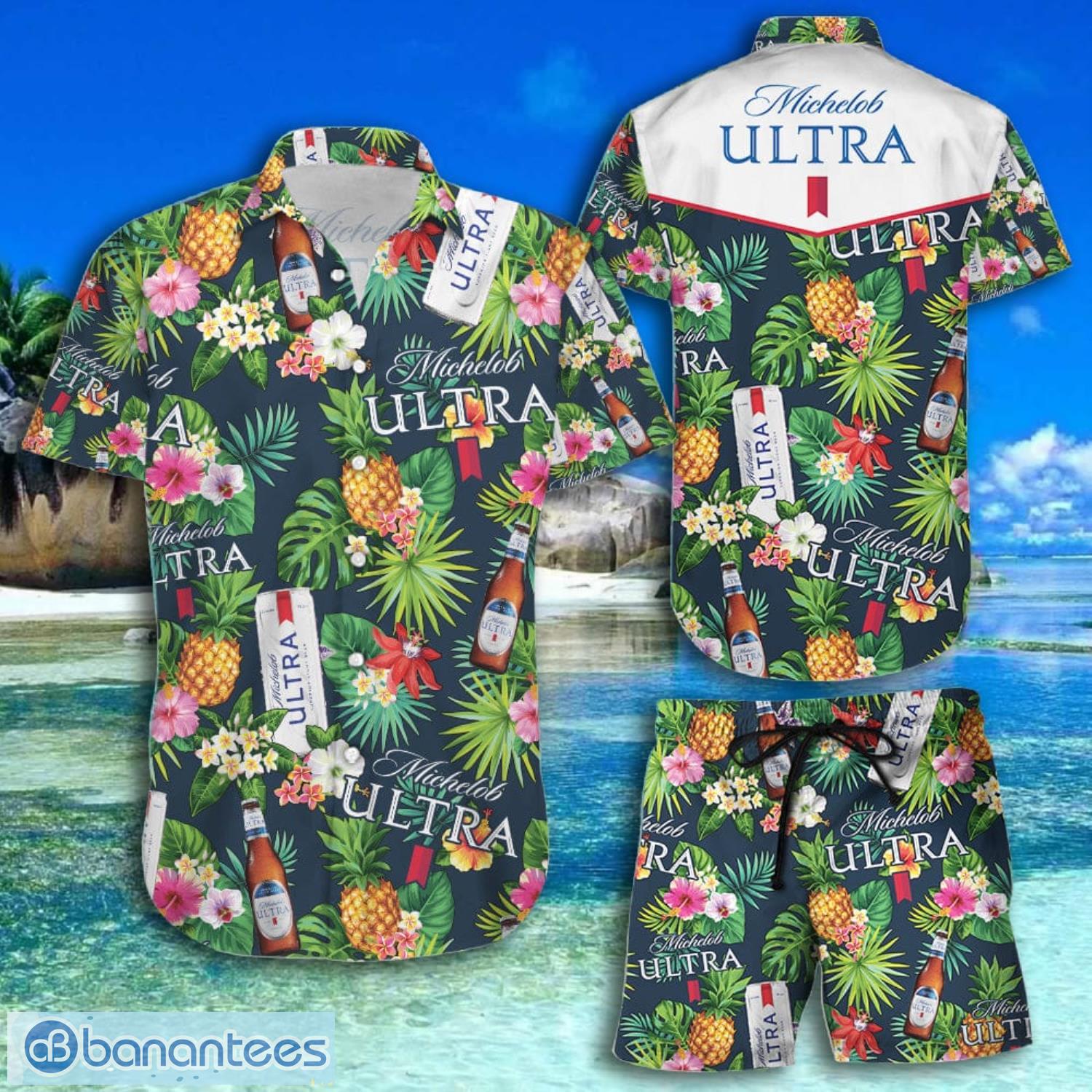 Boston Red Sox Pineapple Summer Tropical Flower Button Up Shirt Short  Sleeve Hawaiian Shirt - Banantees