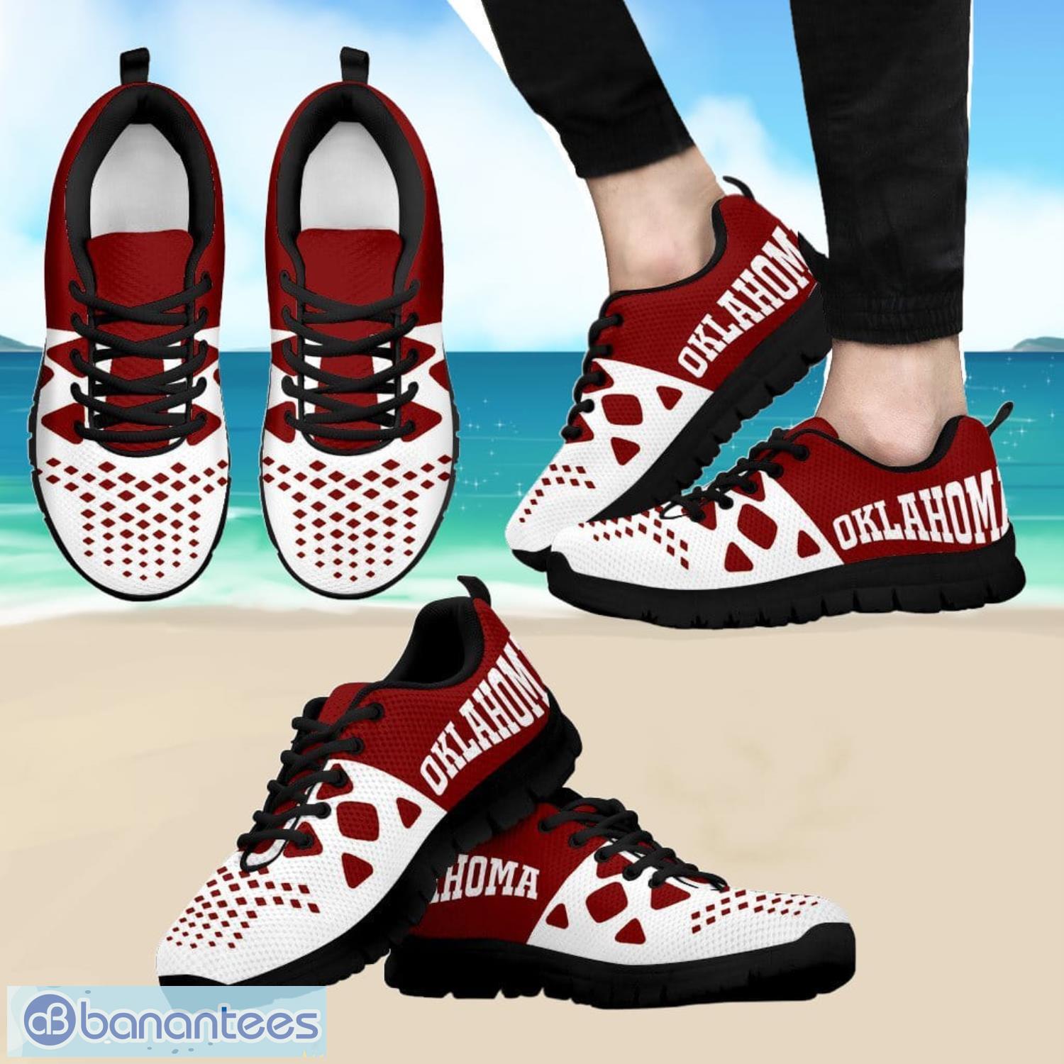 oklahoma football team sport shoes running shoes 1 image Oklahoma Football Team Sport Shoes Running Shoes Product Photo 2