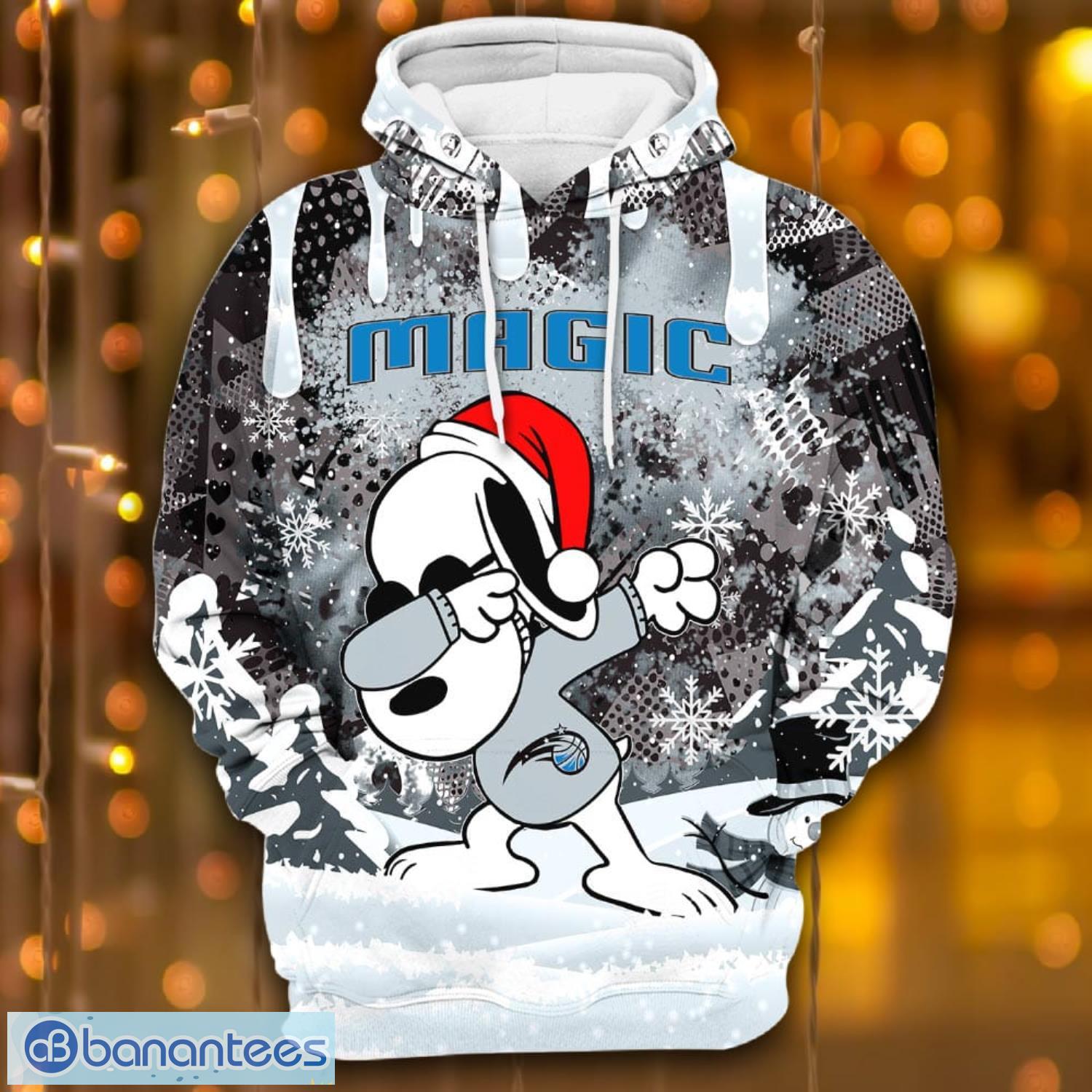 Orlando Magic Snoopy Dabbing The Peanuts Sports Football American Christmas All Over Print 3D Hoodie Product Photo 3