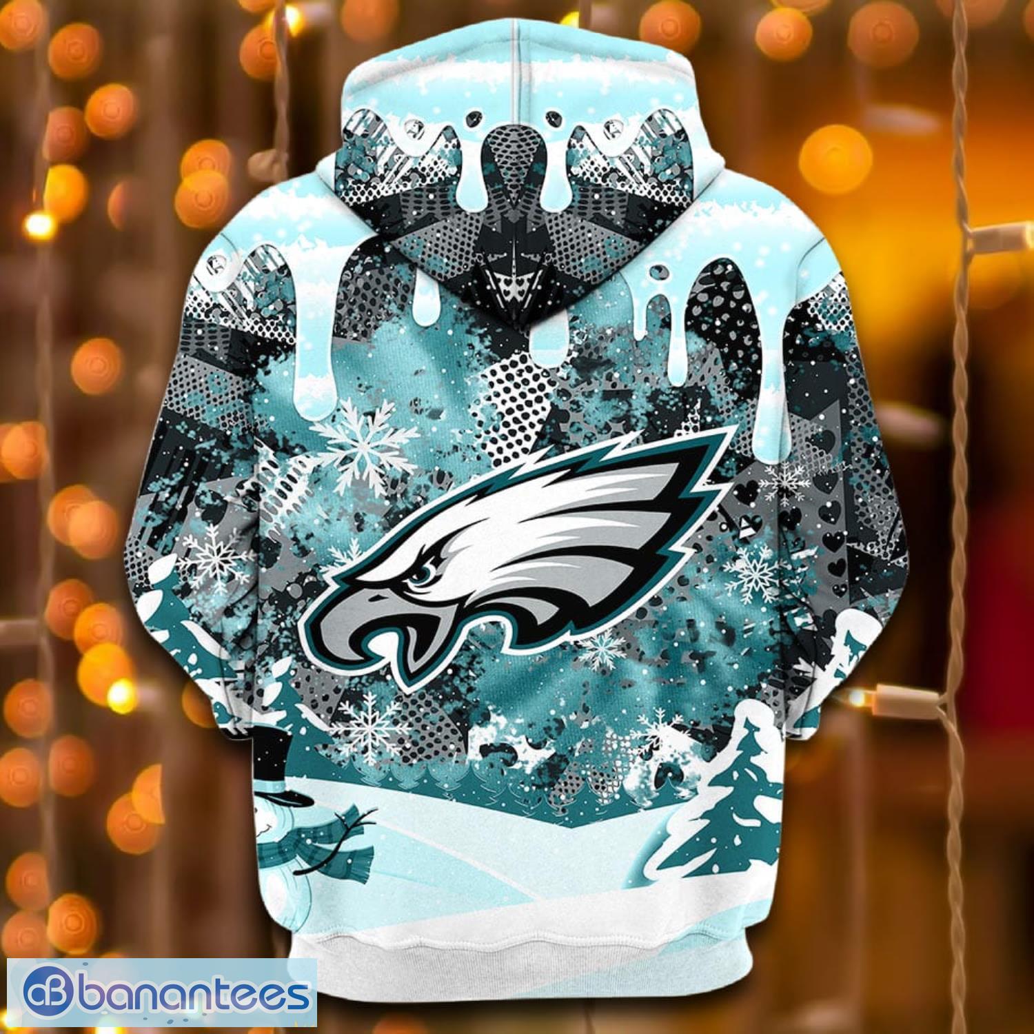 Philadelphia Eagles Snoopy Dabbing The Peanuts Sports Football American Christmas All Over Print 3D Hoodie Product Photo 3