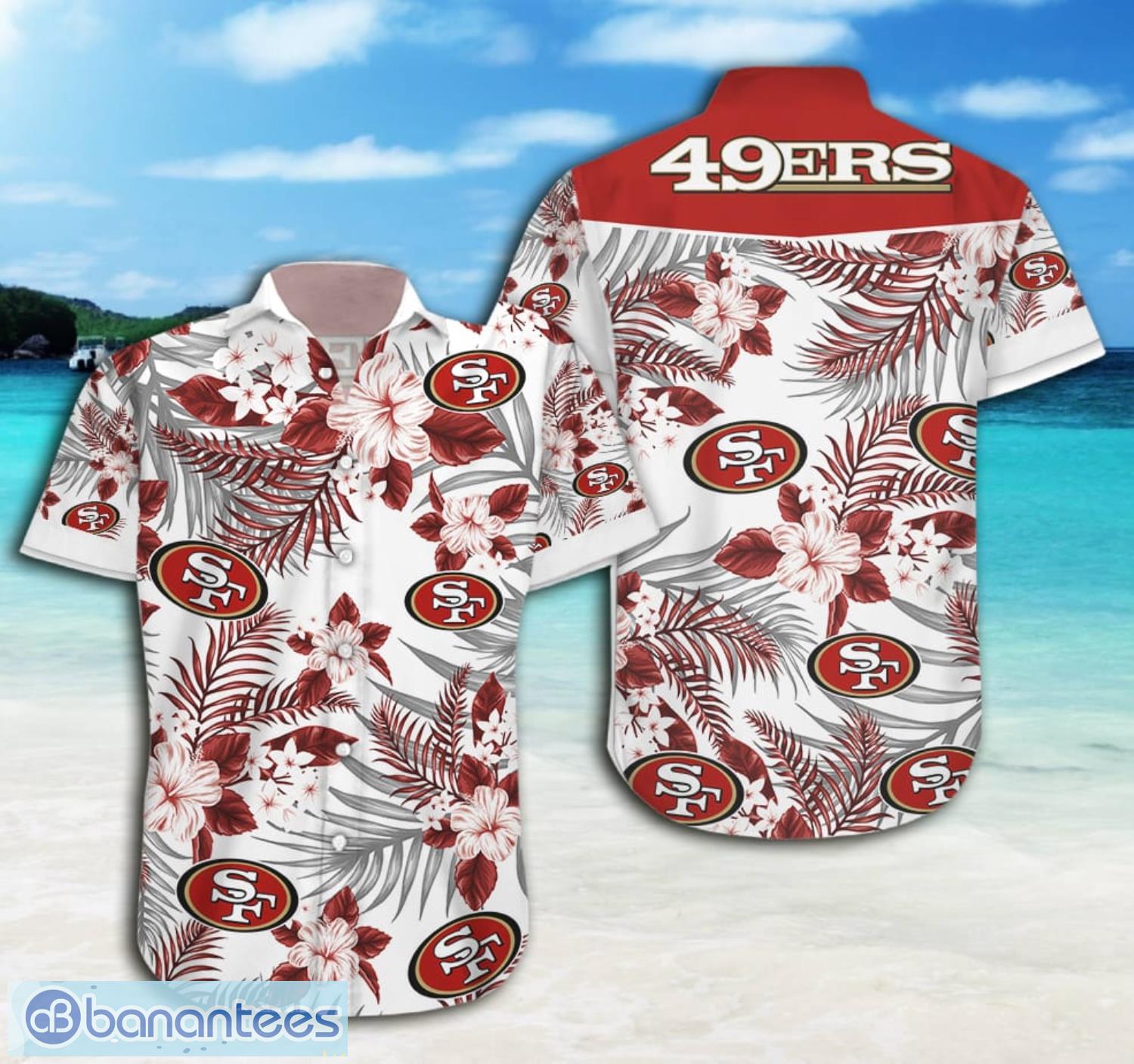 Tropical Summer San Francisco 49ers Short Sleeve Summer Hawaiian Shirt And  Shorts - Banantees