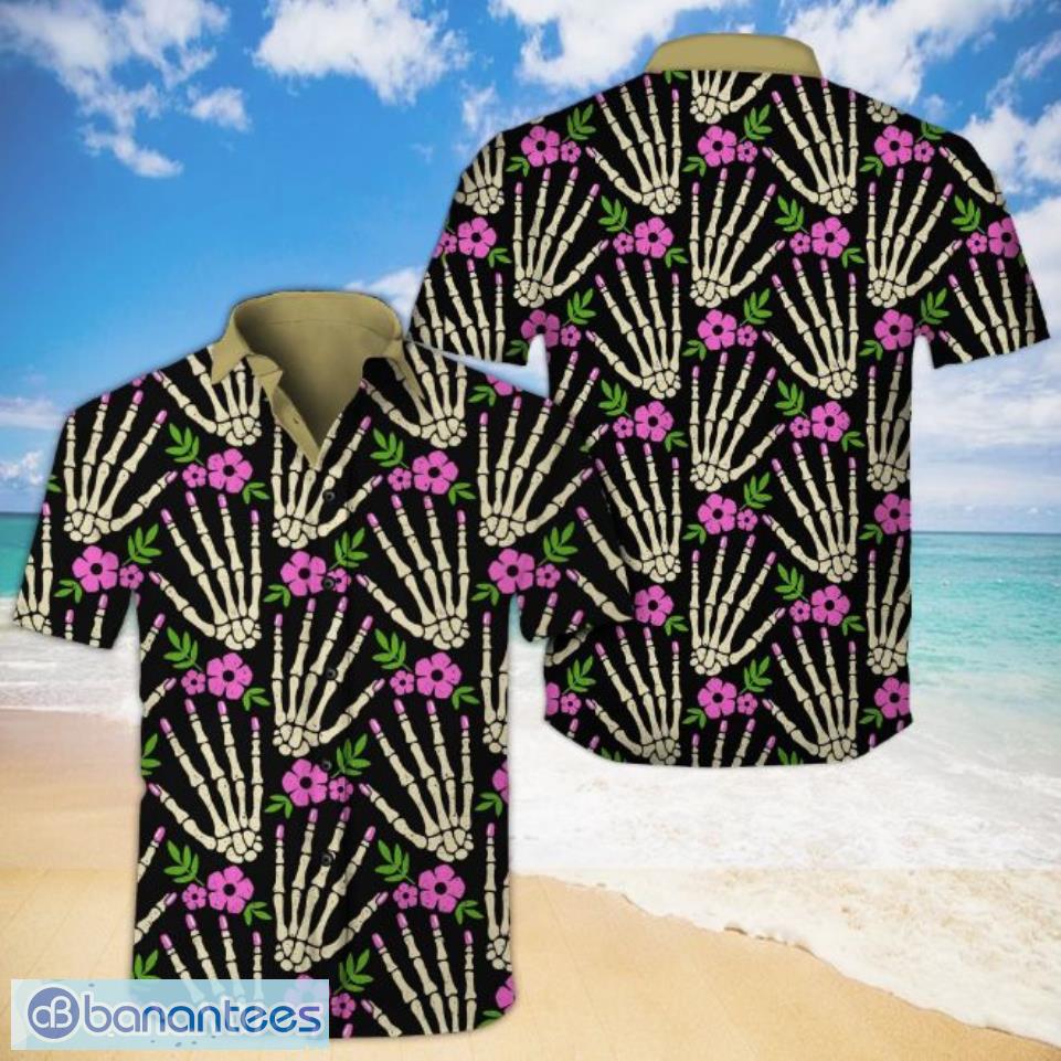 Skull Tropical Short Sleeves Hawaiian Shirt Product Photo 1