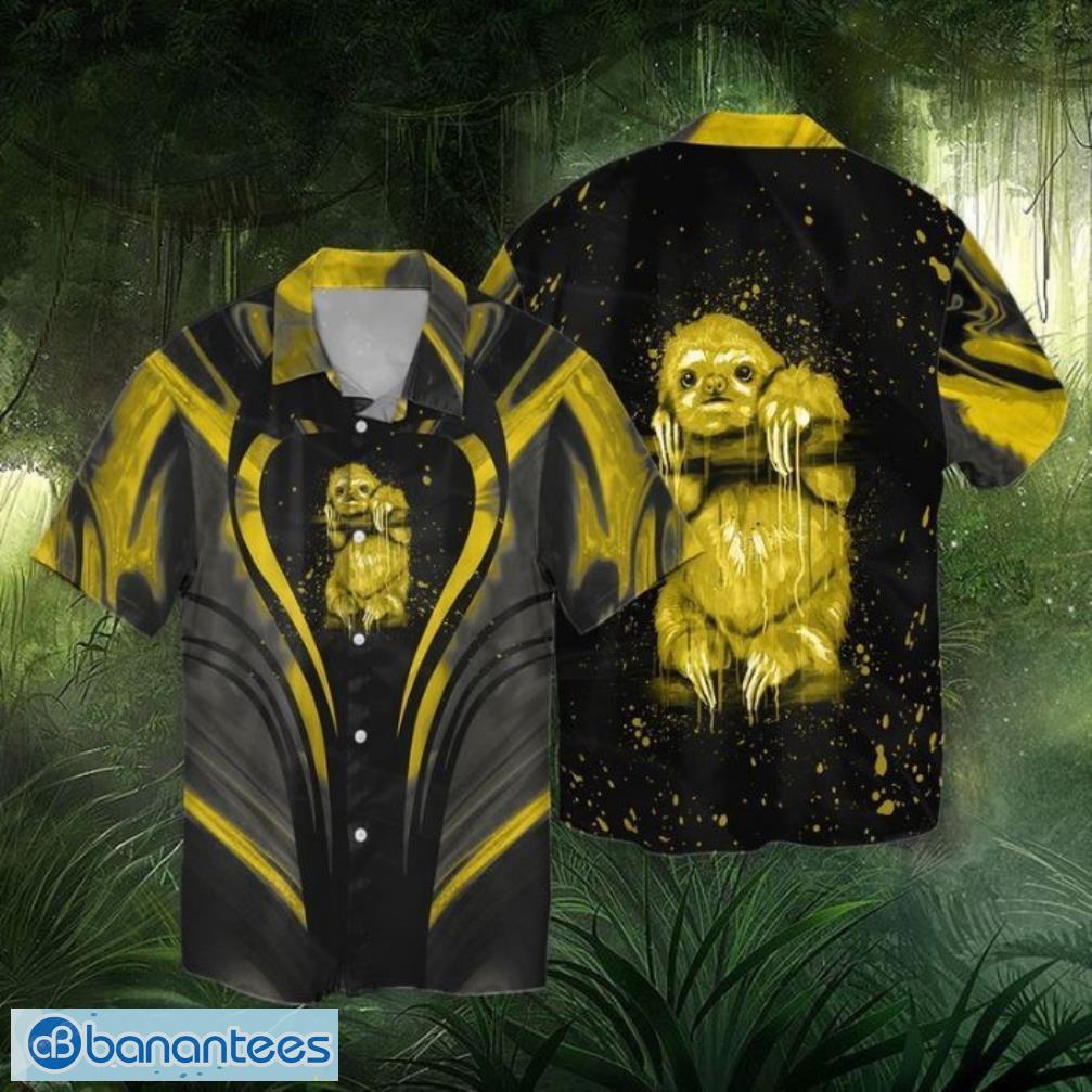 Sloth Color Short Sleeves Hawaiian Shirt Product Photo 1