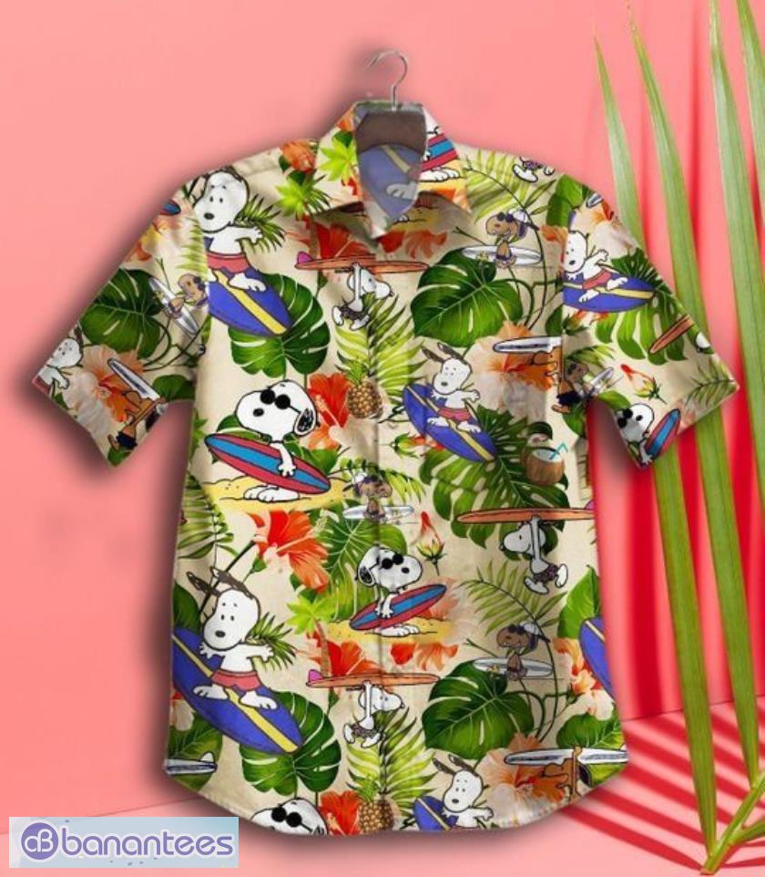 Snoopy Short Sleeves Hawaiian Shirt Product Photo 1