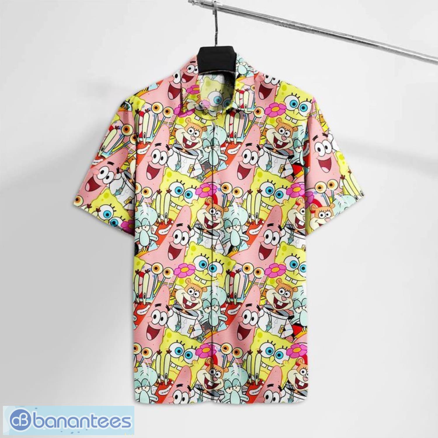 Squarepants Sponge And Friends Short Sleeves Hawaiian Shirt Product Photo 1