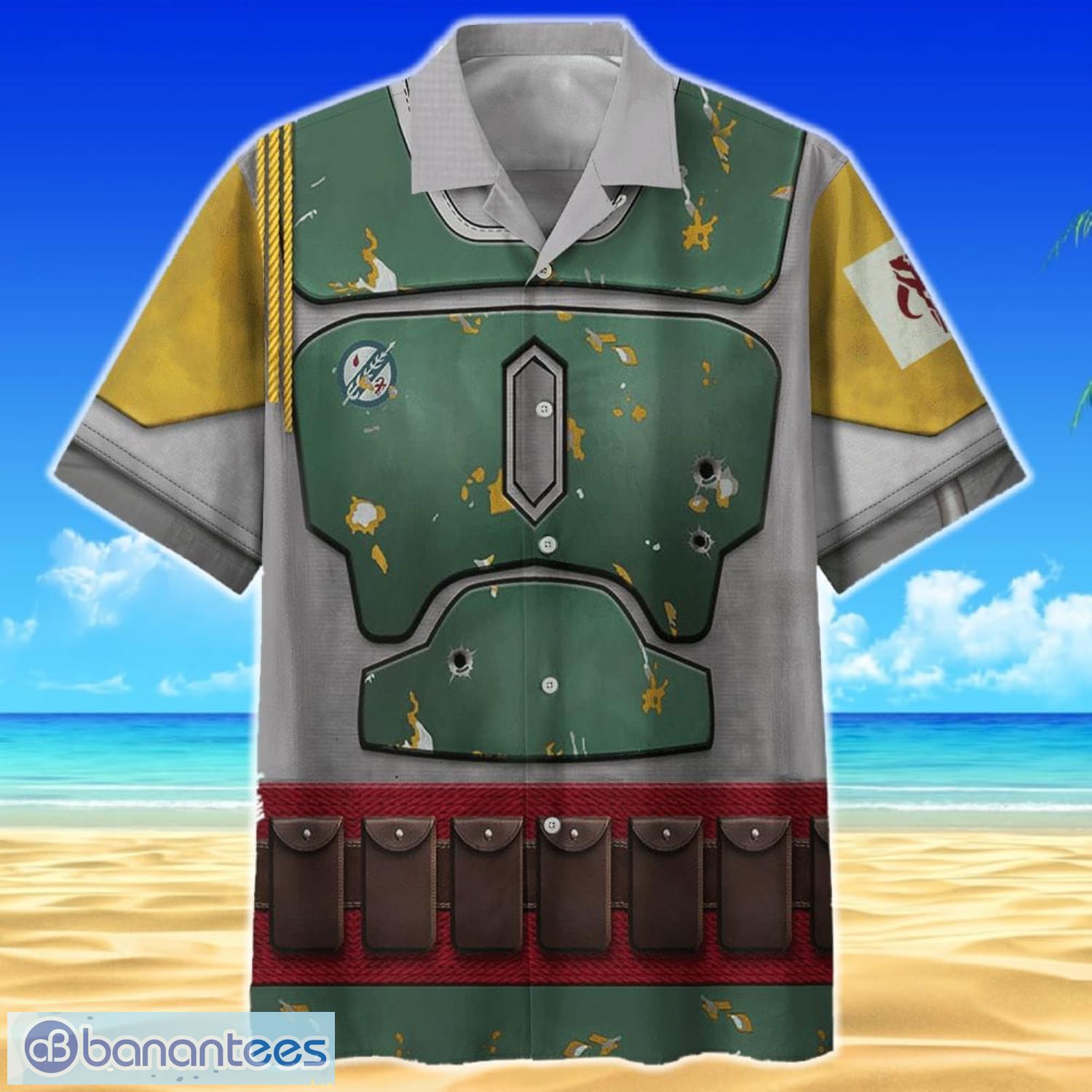Star Wars Boba Fett Cosplay Short Sleeves Hawaiian Shirt Product Photo 1