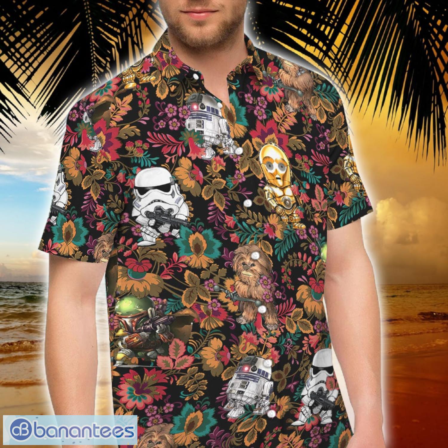 Short Sleeve Star Wars The Mandalorian Men Hawaiian Shirt - Banantees