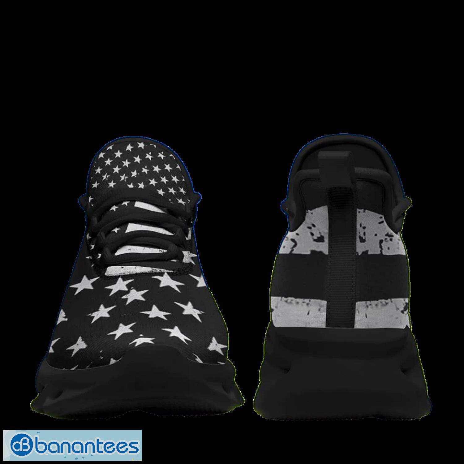 American Flag Custom Dark Type Sneakers Max Soul Shoes Product Photo 2
