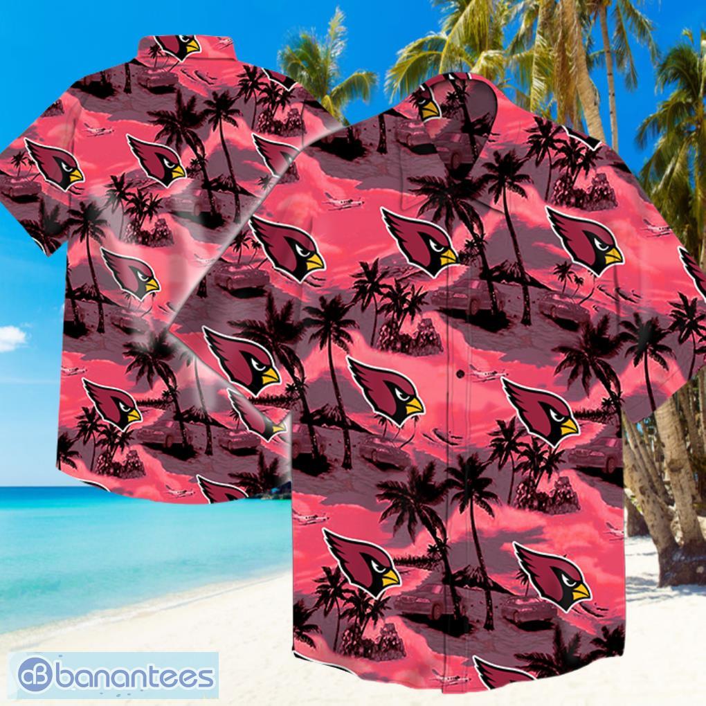 Arizona Cardinals Logo NFL Hawaiian Summer Beach Shirt Full Print Product Photo 1