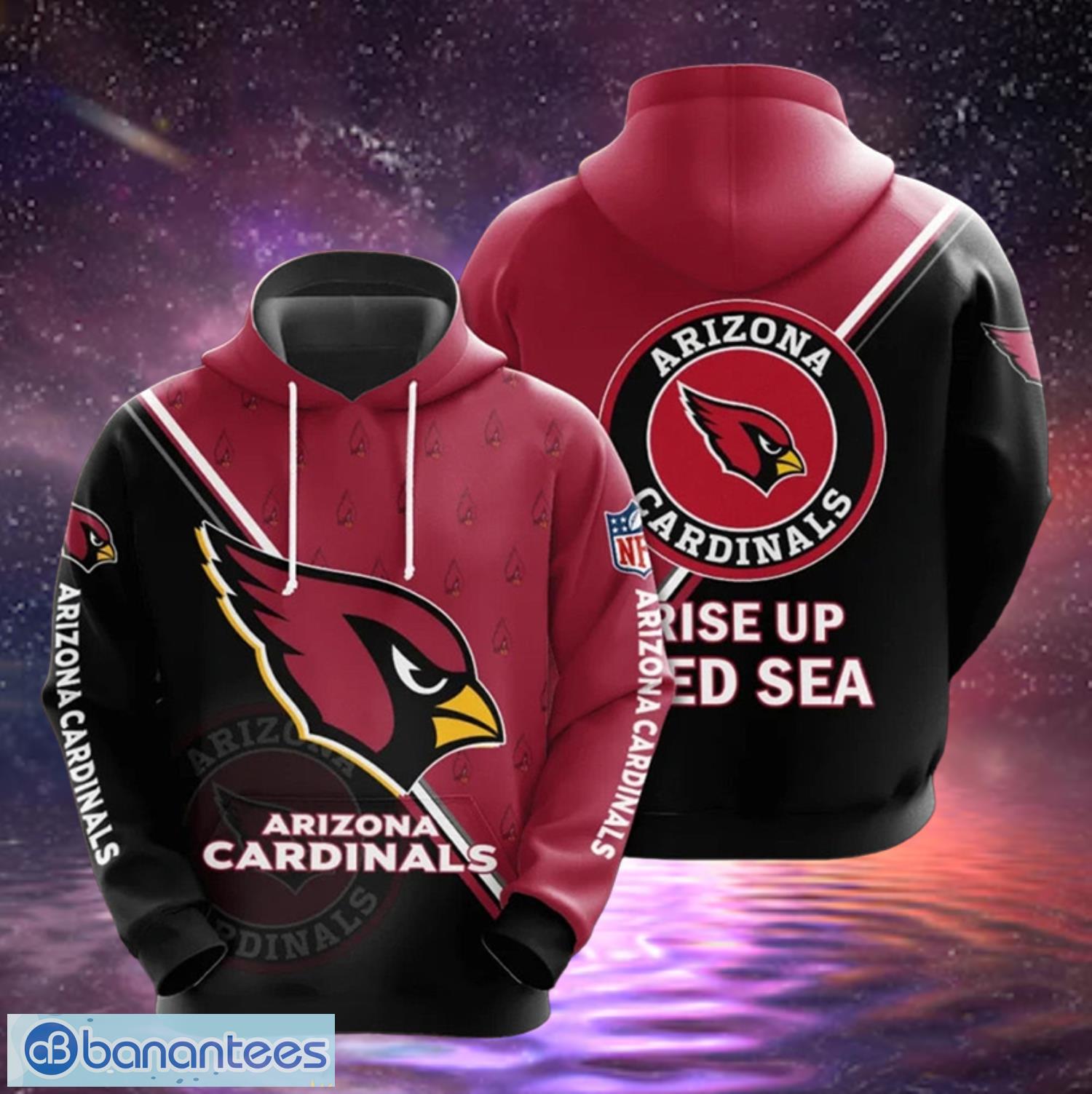 Arizona Cardinals Seal Motifs Hoodies Full Over Print Product Photo 1