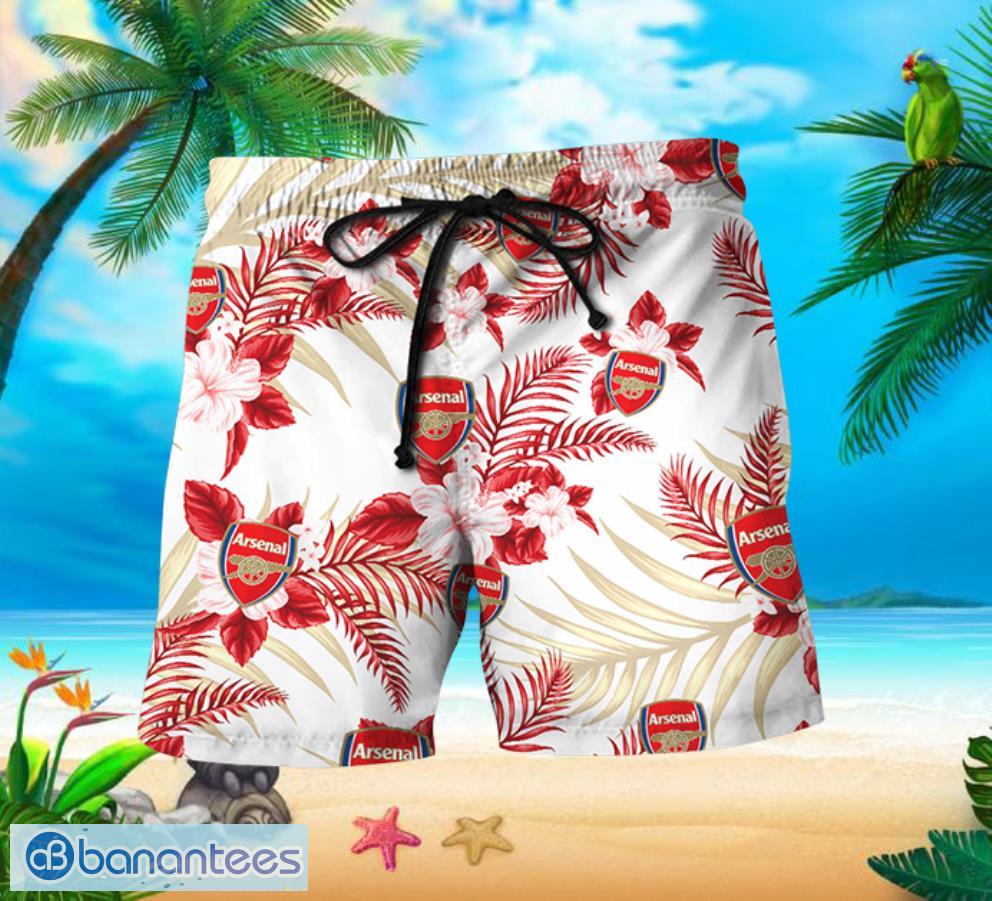 Arsenal Hawaiian Shorts and Shirt Summer Beach Shirt Full Over Print Product Photo 2