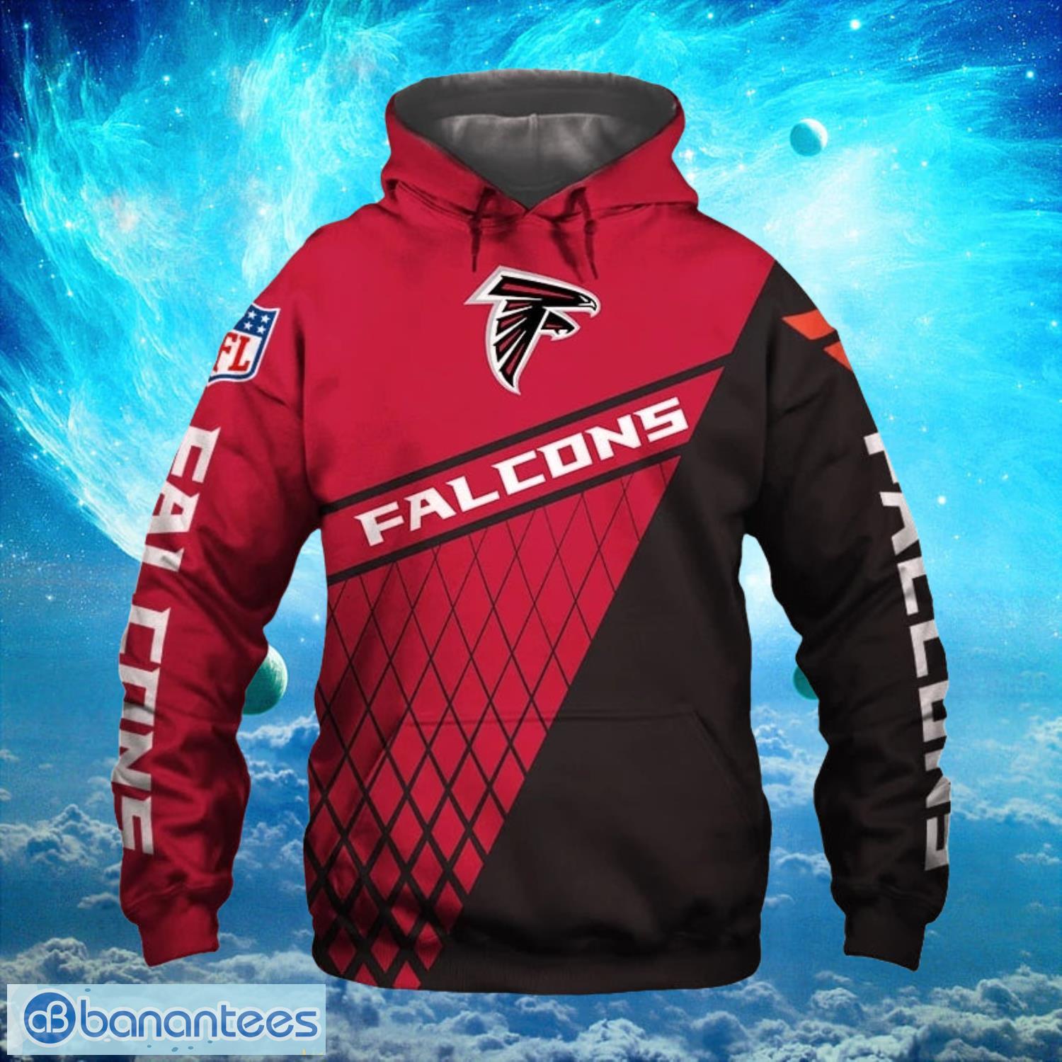 Atlanta Falcons Zip Up Red Background Hoodies Full Over Print Product Photo 2