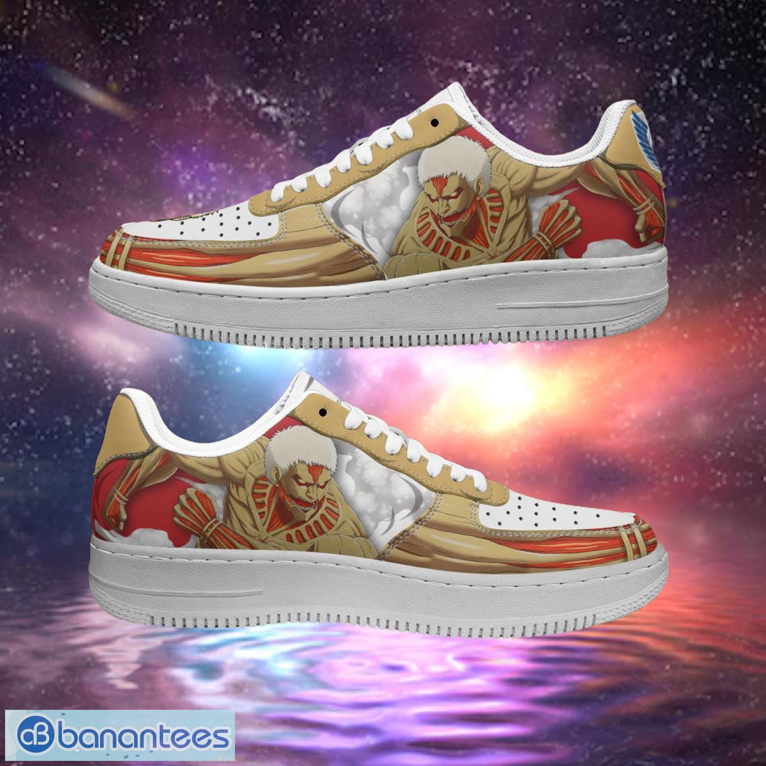 Attack On Titan Amored Titan Air Sneakers Custom Anime Shoes Product Photo 1