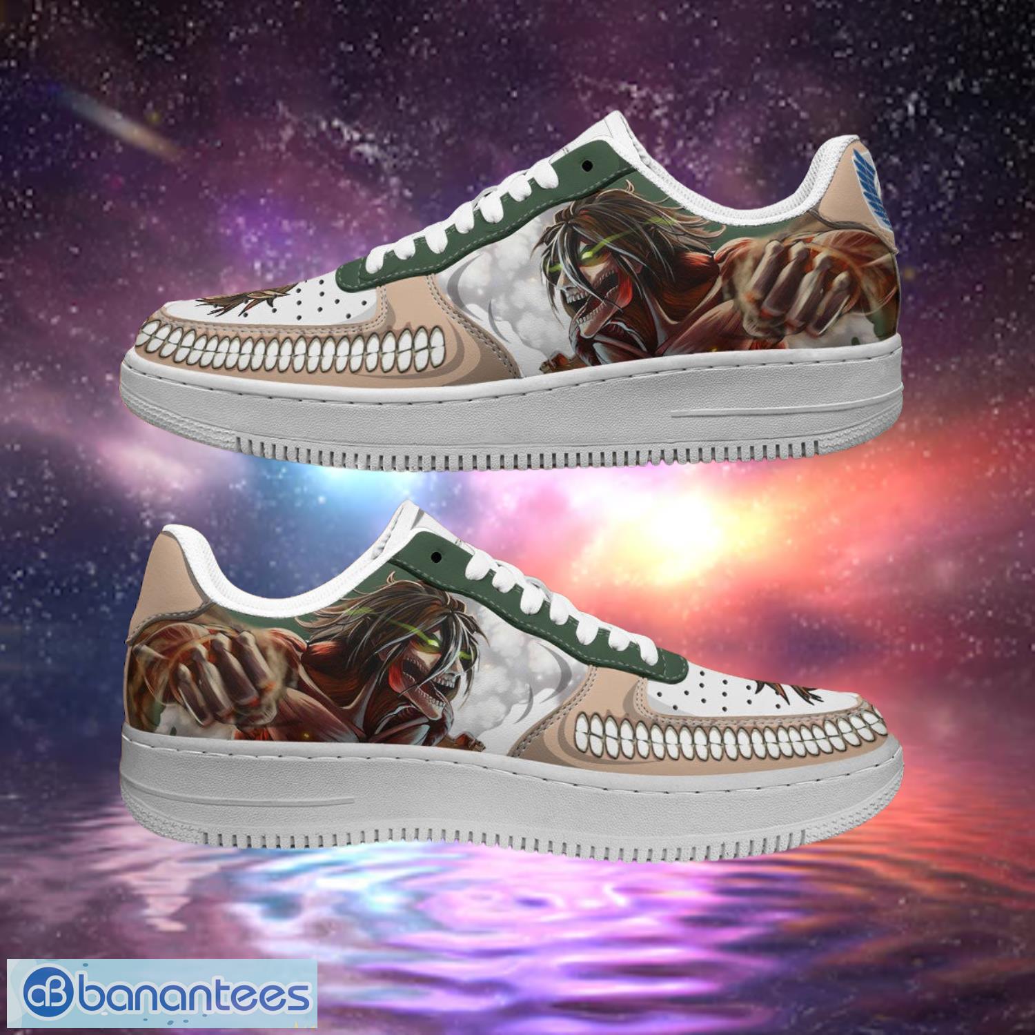 Attack On Titan Attack Titan Air Sneakers Custom Anime Shoes Product Photo 1