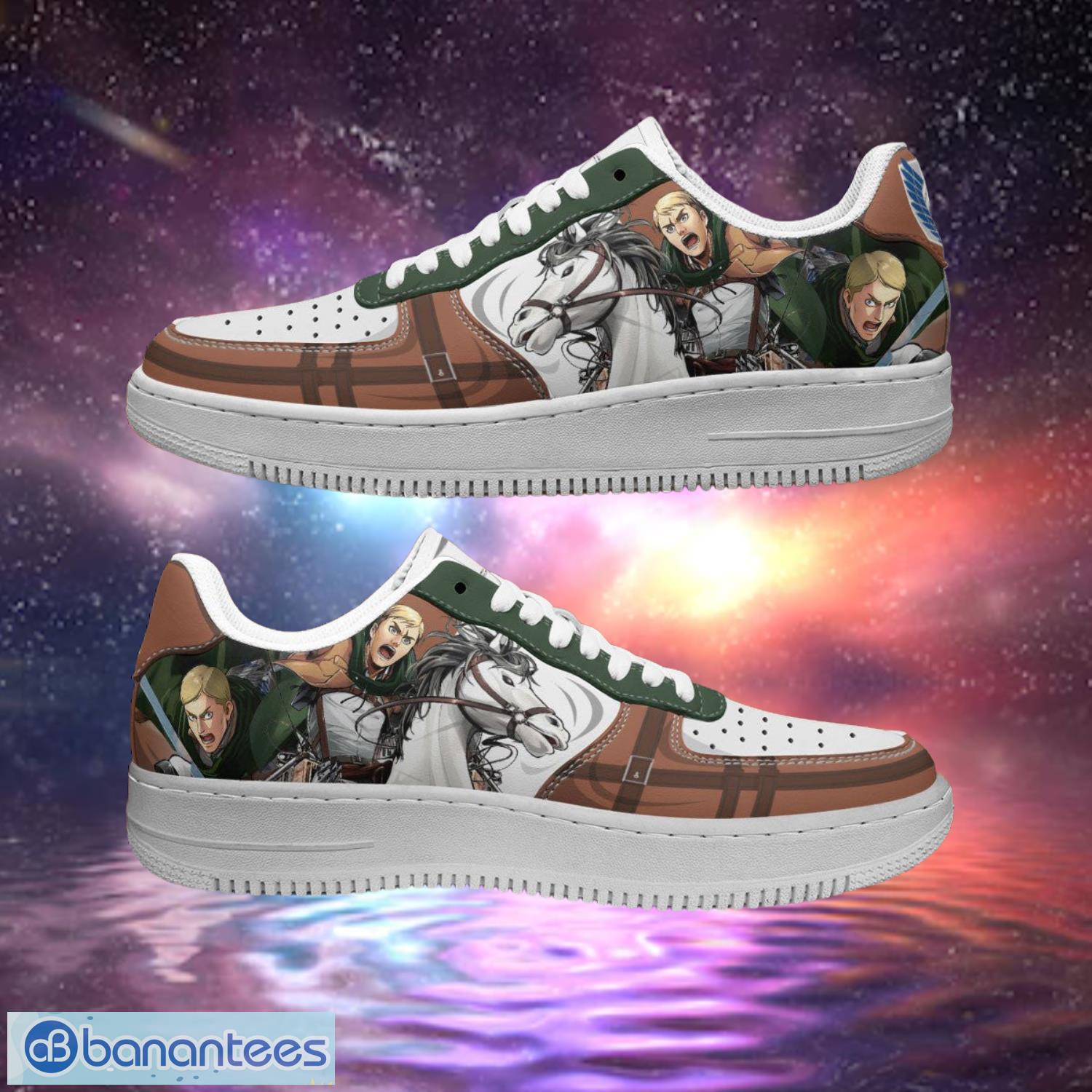 Attack On Titan Erwin Smith Air Sneakers Custom Anime Shoes Product Photo 1