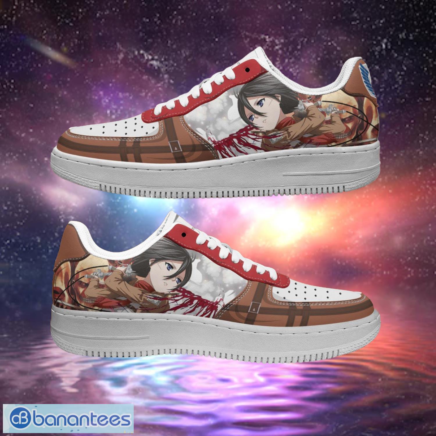 Attack On Titan Mikasa Air Sneakers Custom Anime Shoes Product Photo 1