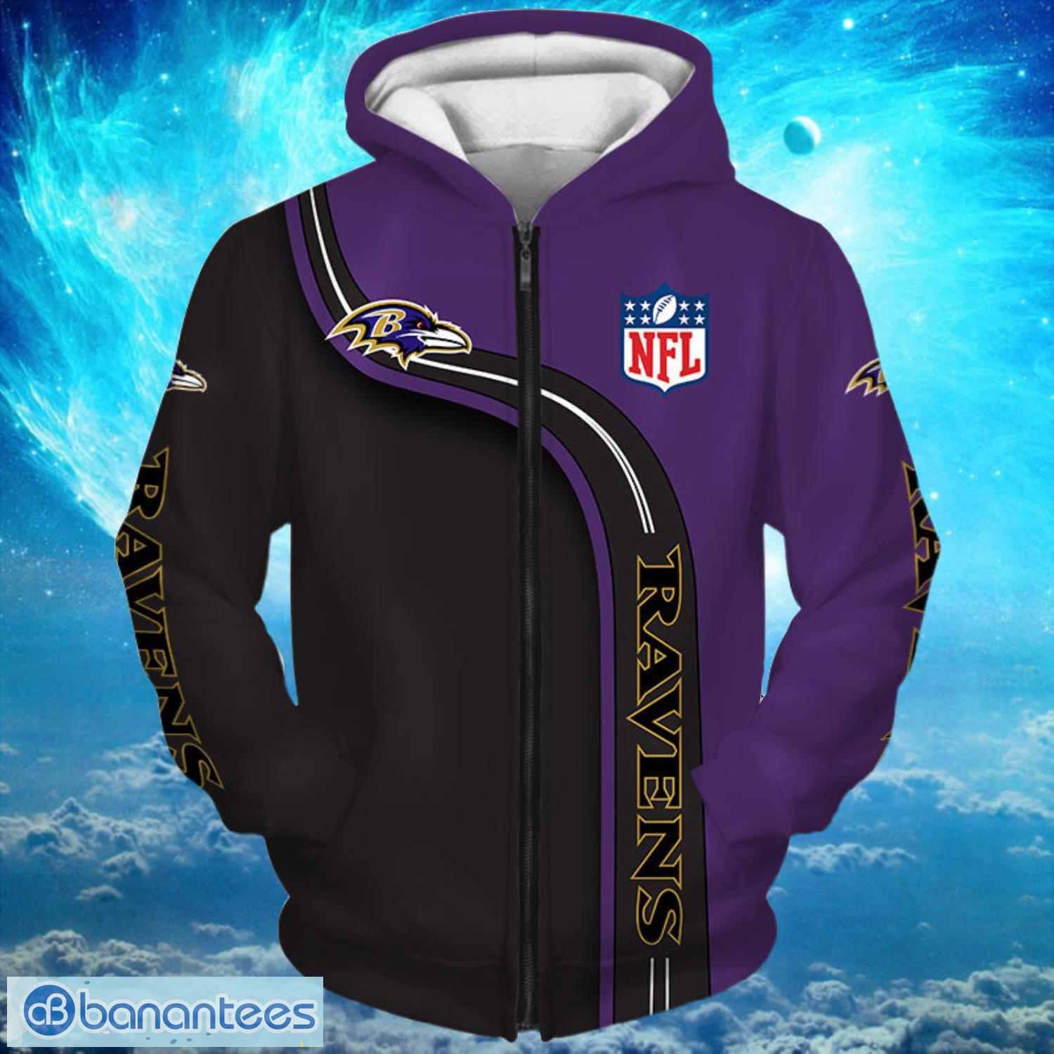 Baltimore Ravens NFL Highway Hoodies Print Full Product Photo 1