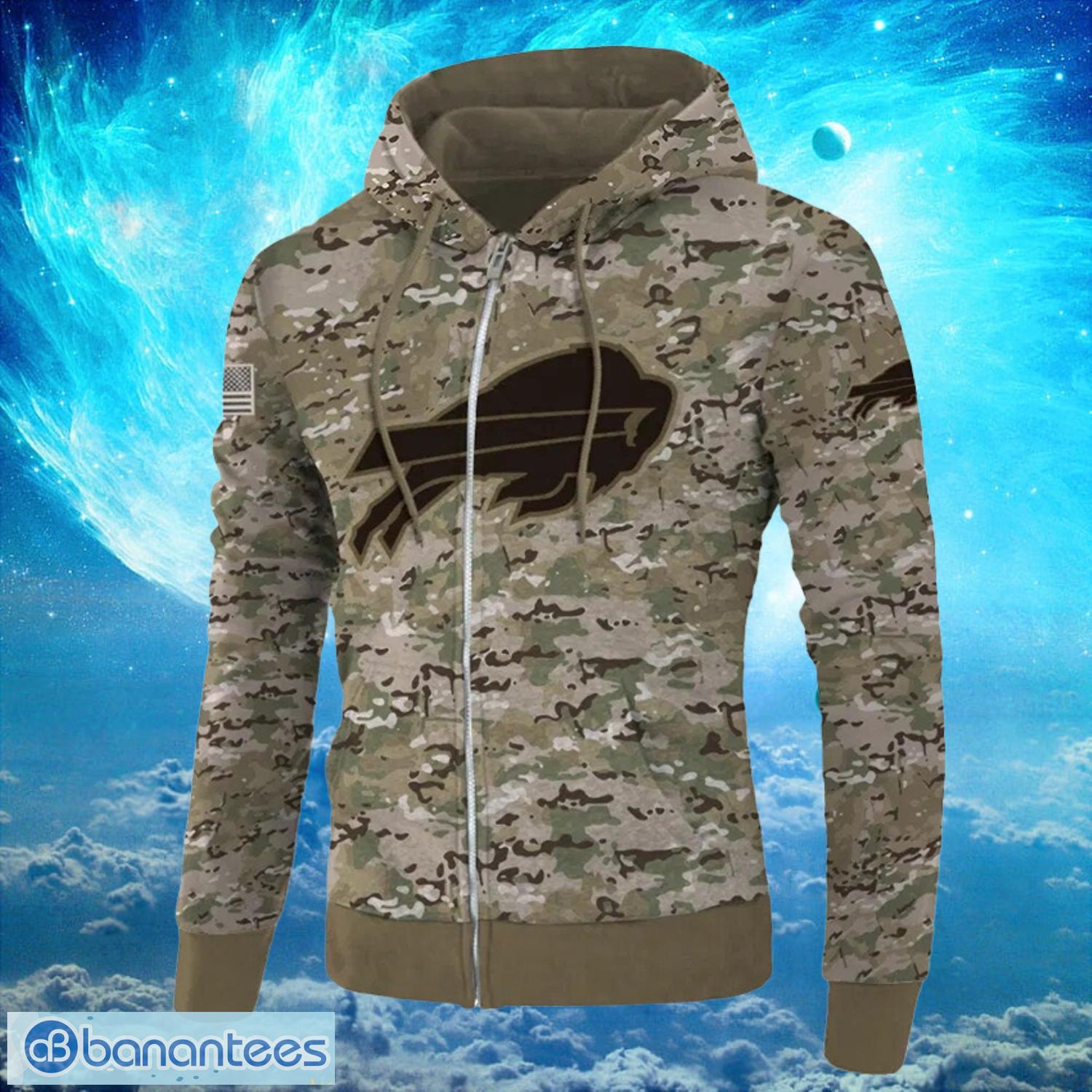 Buffalo Bills Camo Background Hoodies Full Over Print Product Photo 1