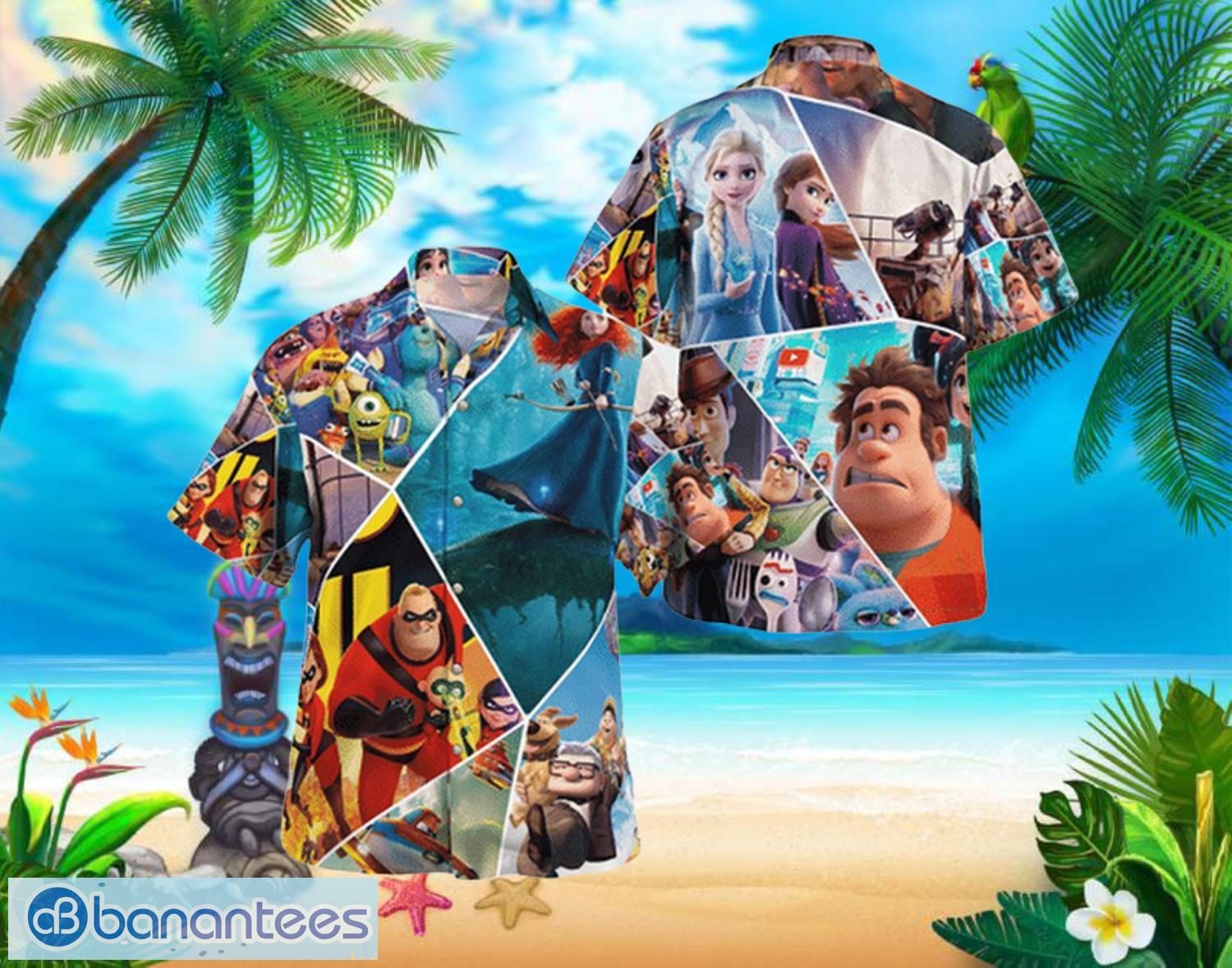 Characters Disney Beach Summer Hawaiian Shirt Full Over Print Product Photo 2