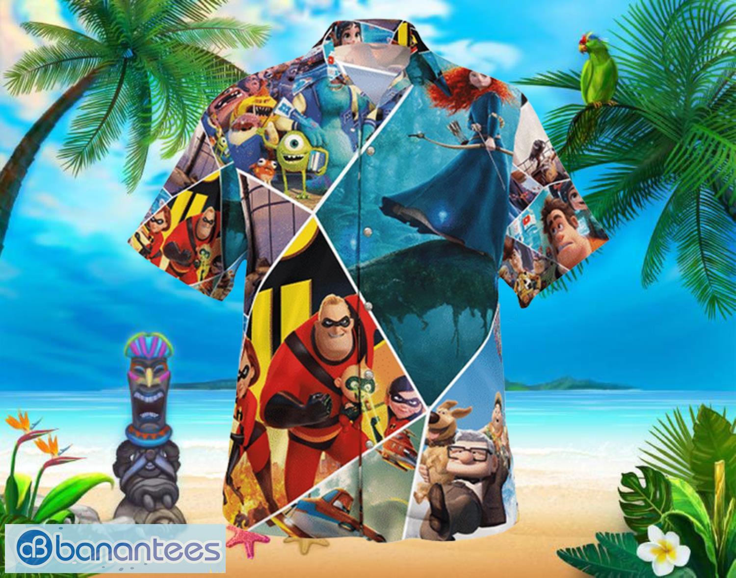 Characters Disney Beach Summer Hawaiian Shirt Full Over Print Product Photo 1
