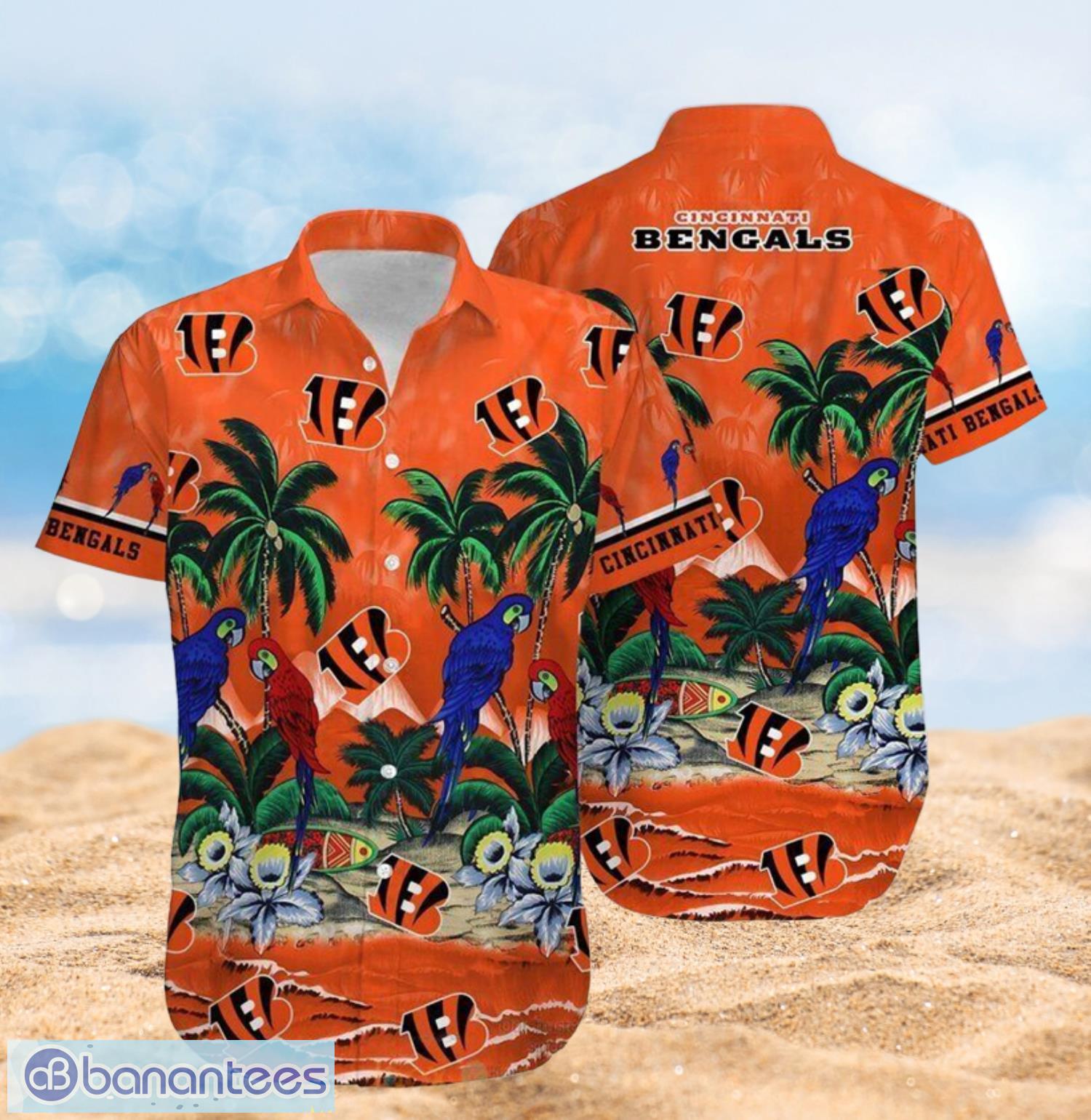 Cincinnati Bengals 3D Hawaiian Retro NFLTropical Beach Men And Women For  Fans Gift - Banantees