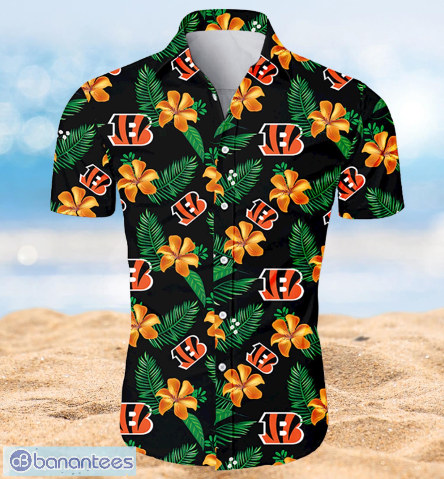 Cincinnati Bengals Hawaiian Shirt Tropical Flower Summer 2022 Full Over Print Product Photo 1
