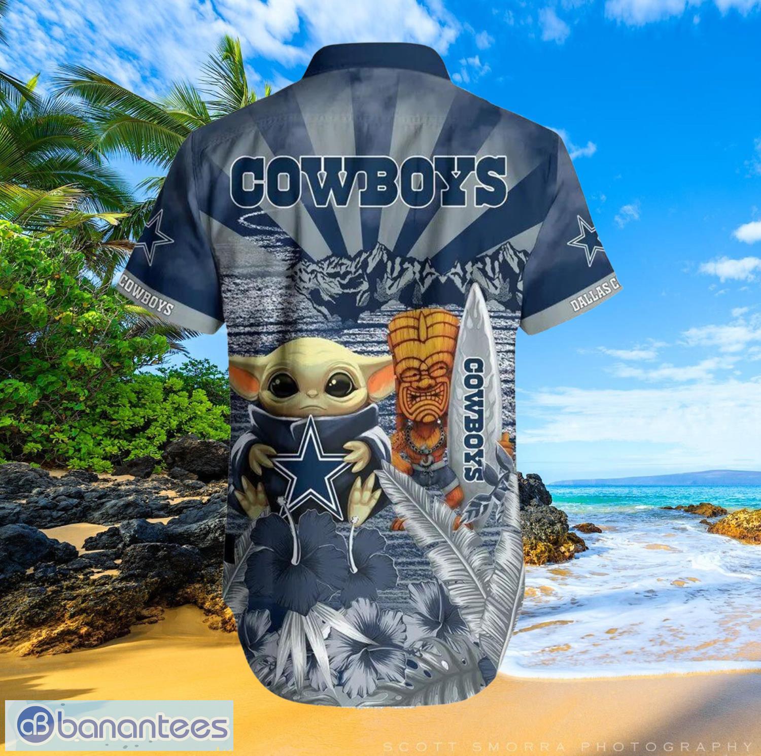 Baby Yoda Star Wars Dallas Cowboys Hawaiian Shirt Best Beach Gift