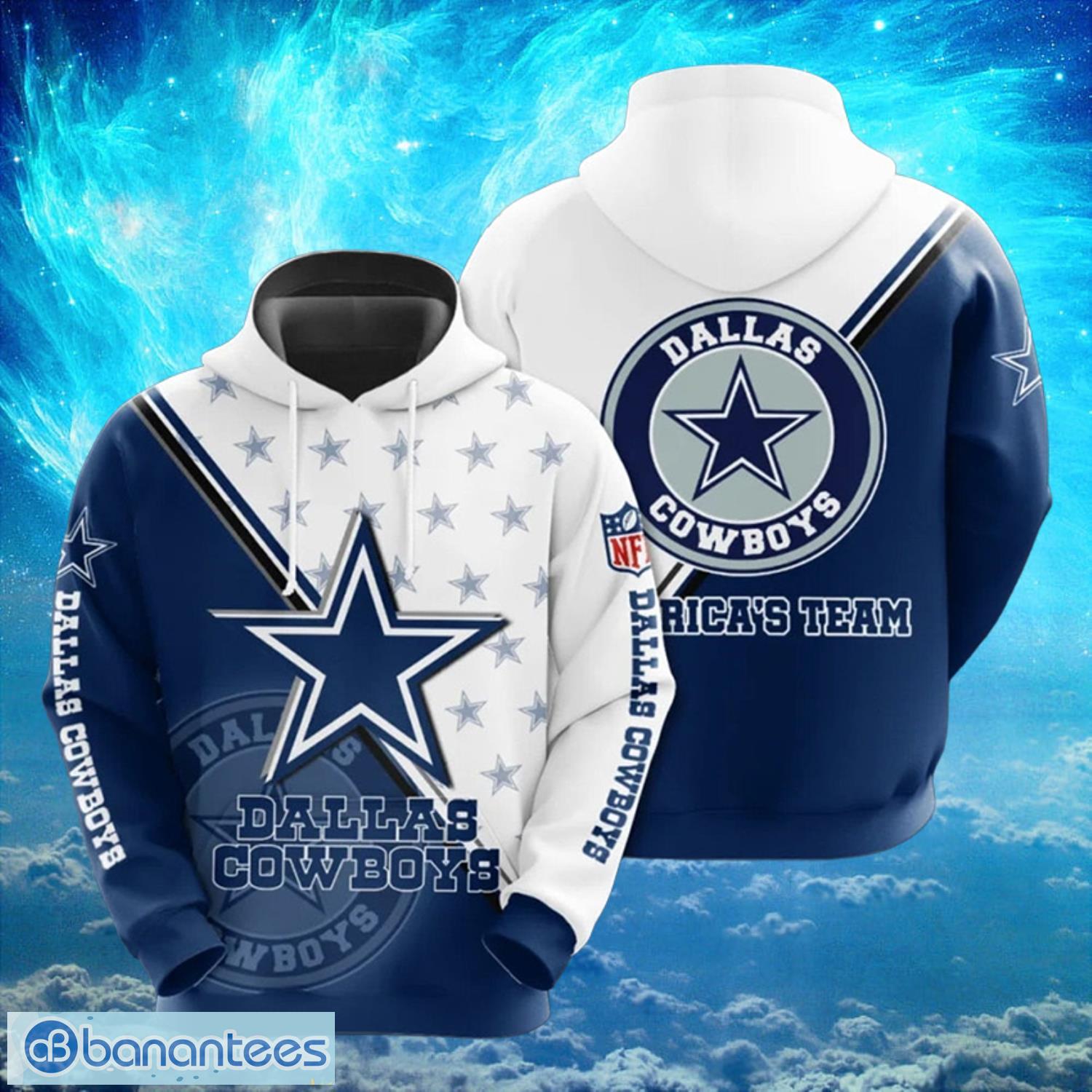 Dallas Cowboys Military Hoodies Full Over Print - Banantees