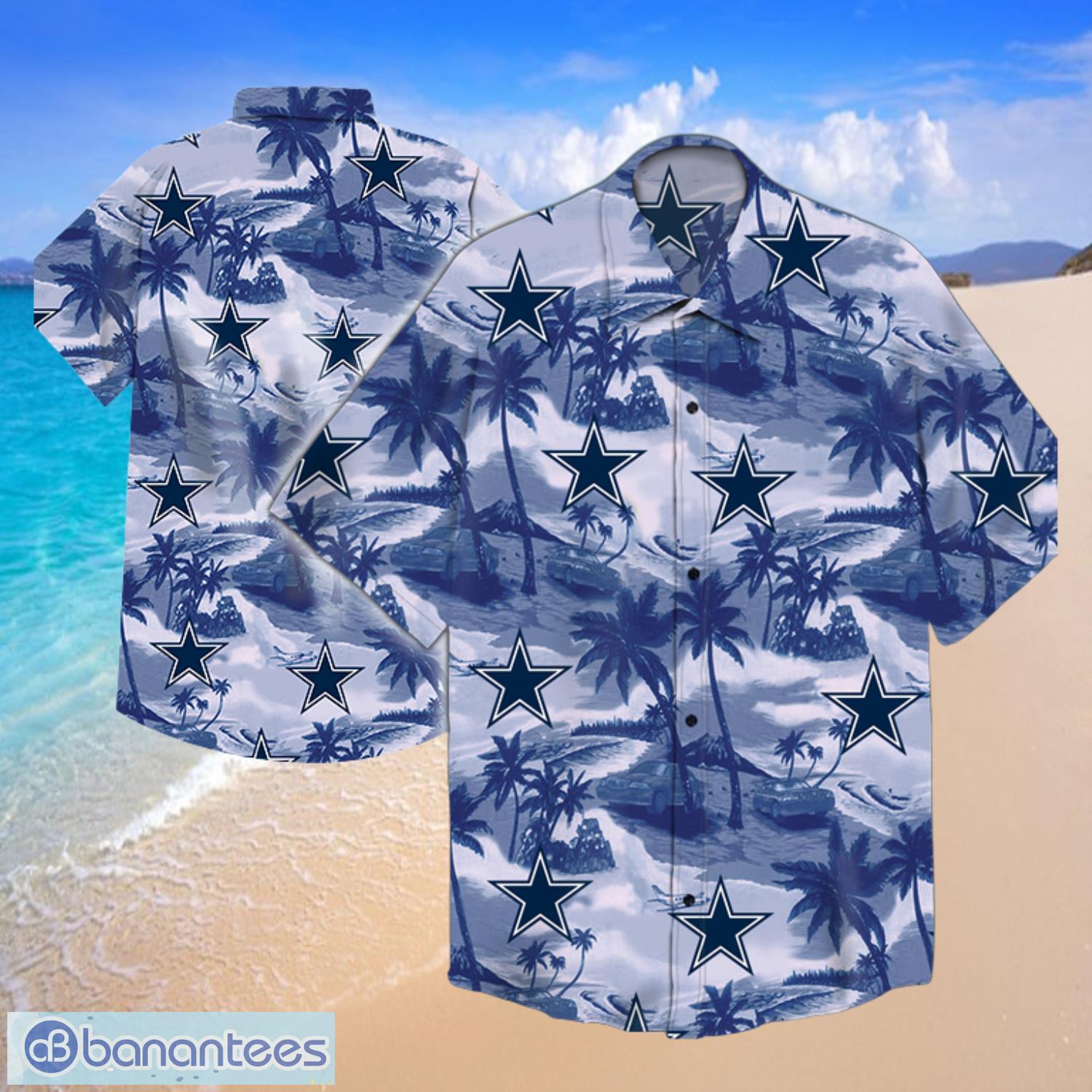 Dallas Cowboys Logo Hawaiian Summer Beach Shirt Full Print Product Photo 1
