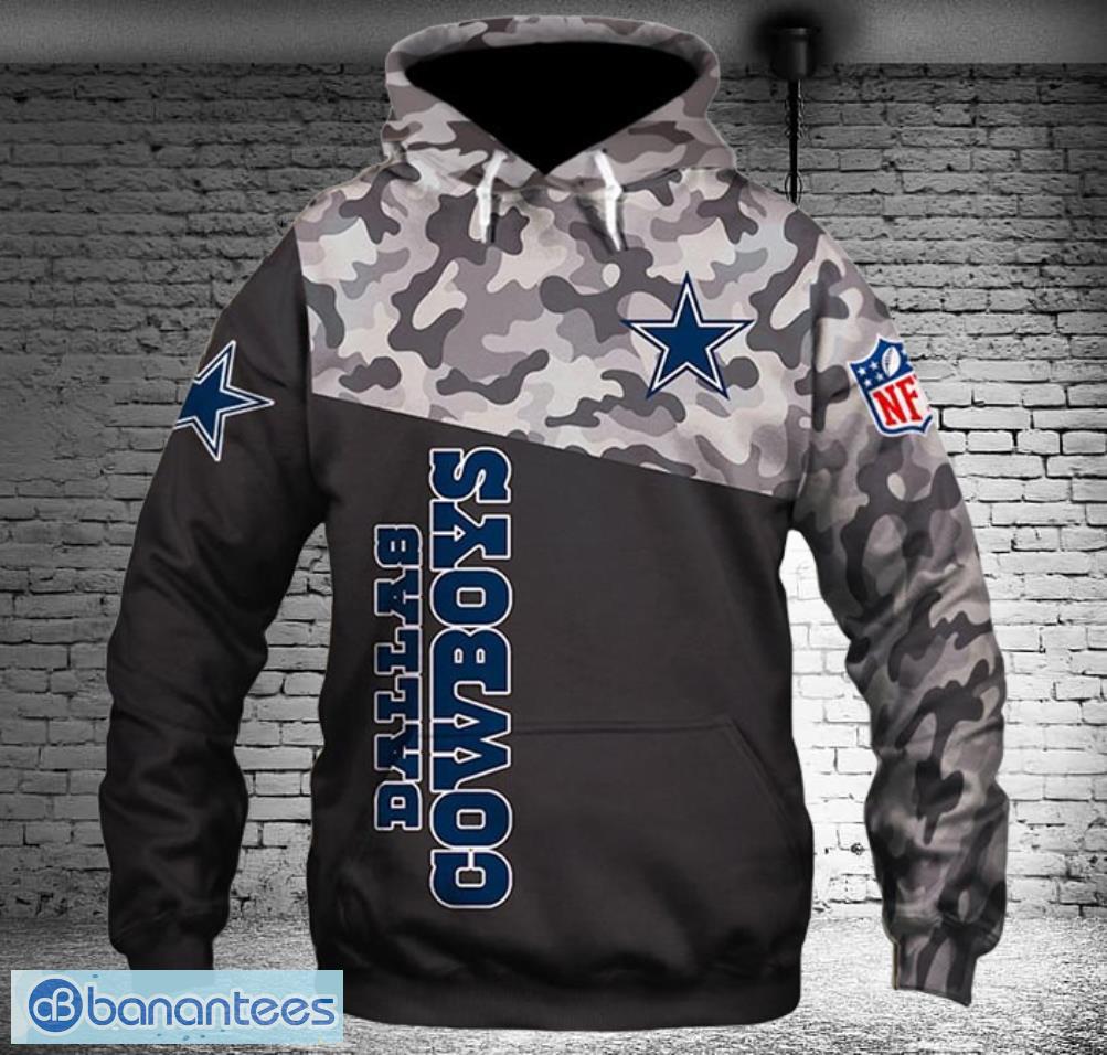 Dallas Cowboys Military Hoodies Full Over Print Product Photo 2
