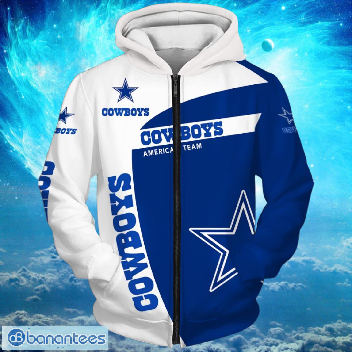 Dallas Cowboys NFL Cowboys America's Team Hoodies Print Full Product Photo 1
