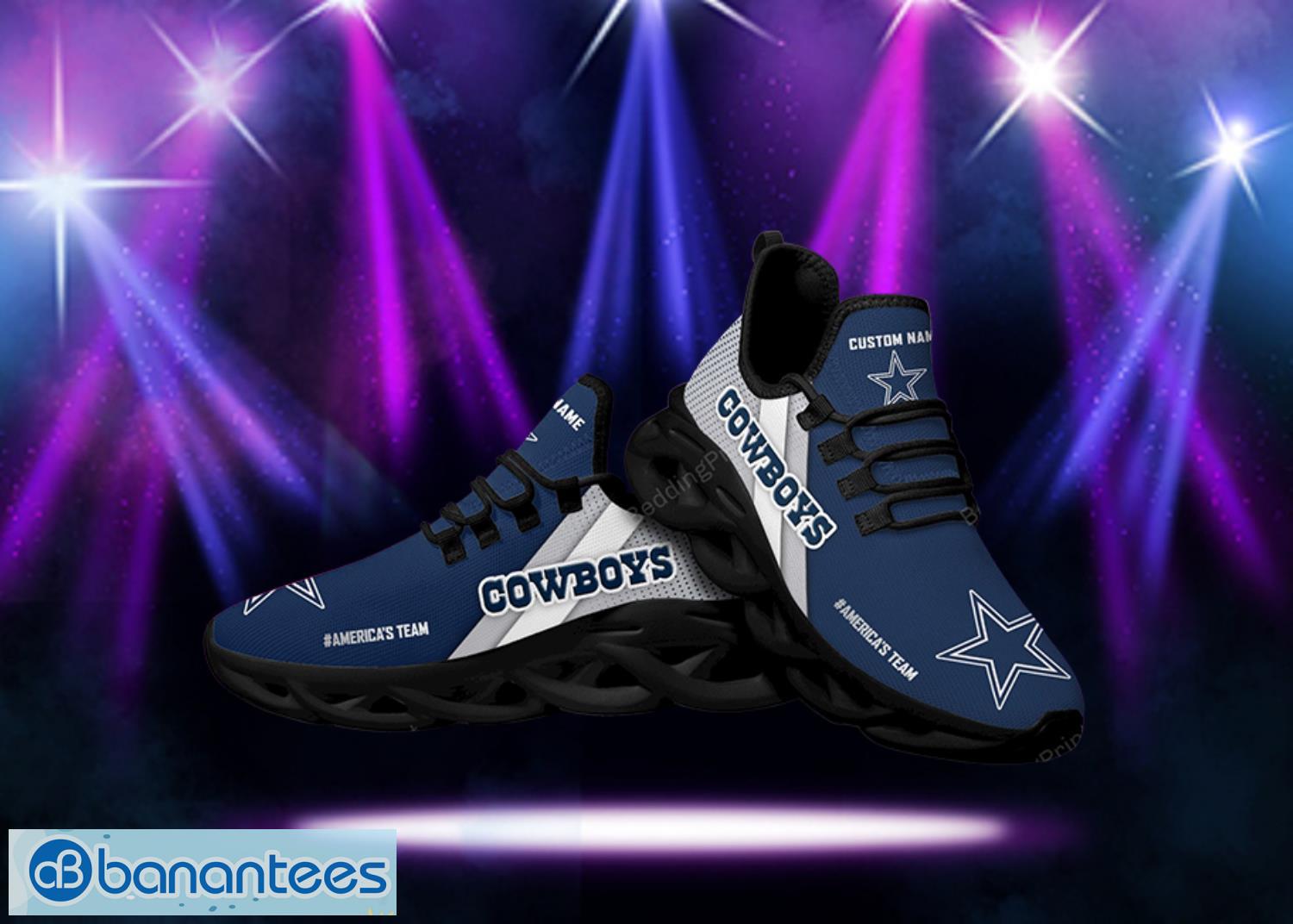 Dallas Cowboys NFL Max Soul Shoes Personalized Name Product Photo 2