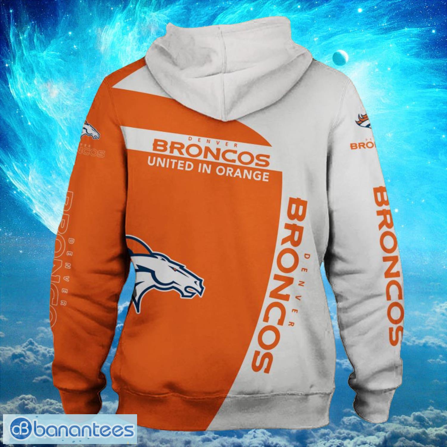Denver Broncos  United In Orange Zipper Light Hoodies Full Over Print Product Photo 2