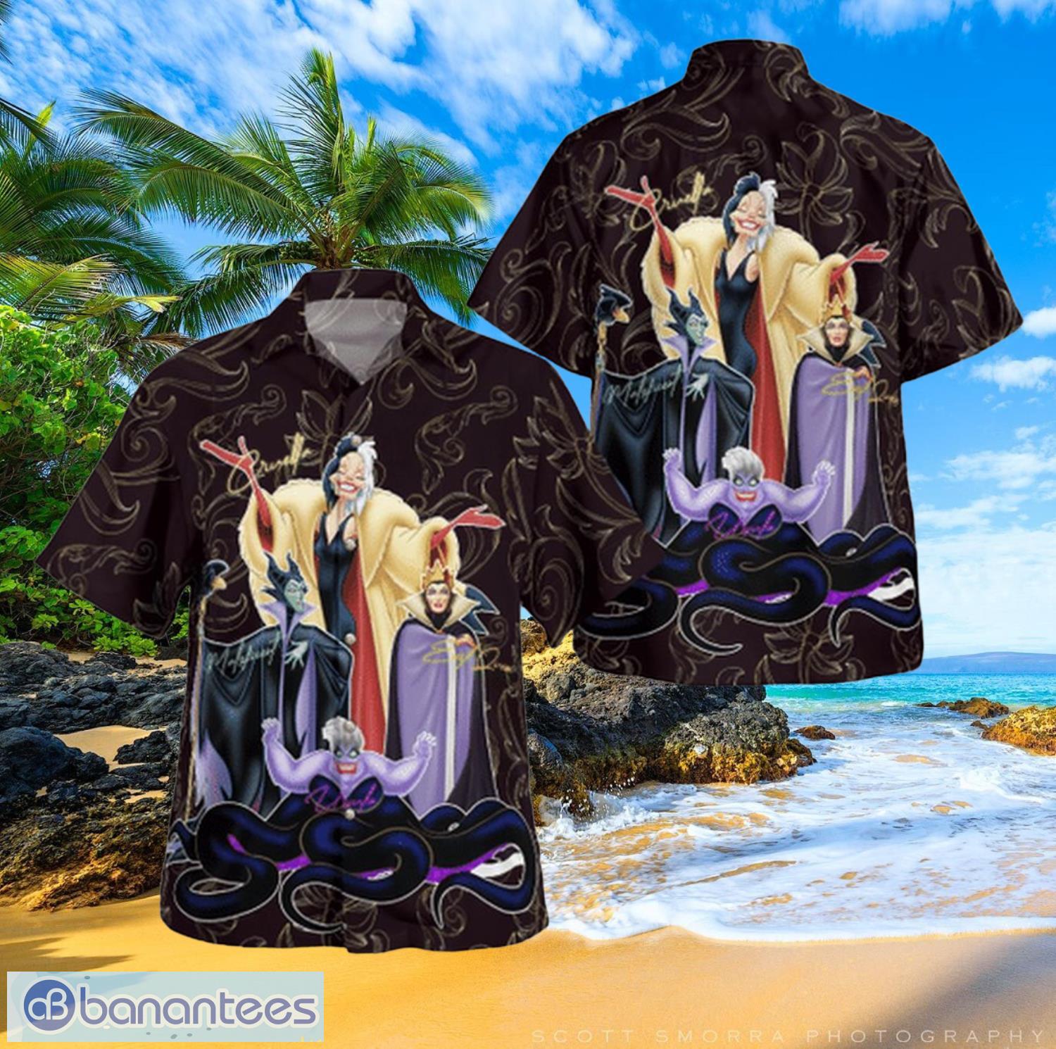 Disney Villains Beach Summer Hawaiian Shirt Full Over Print Product Photo 1