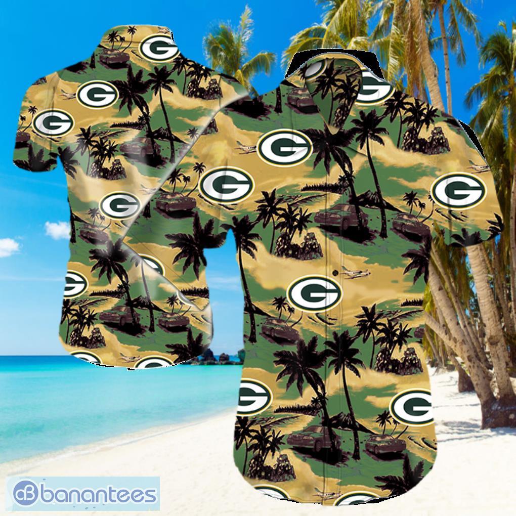 Green Bay Packers Logo NFL Hawaiian Summer Beach Shirt Full Print Product Photo 1