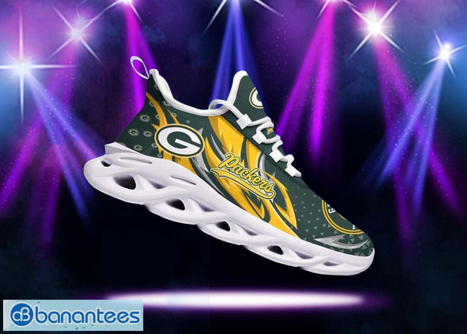 Green Bay Packers NFL Yellow And Black Max Soul Shoes Product Photo 2