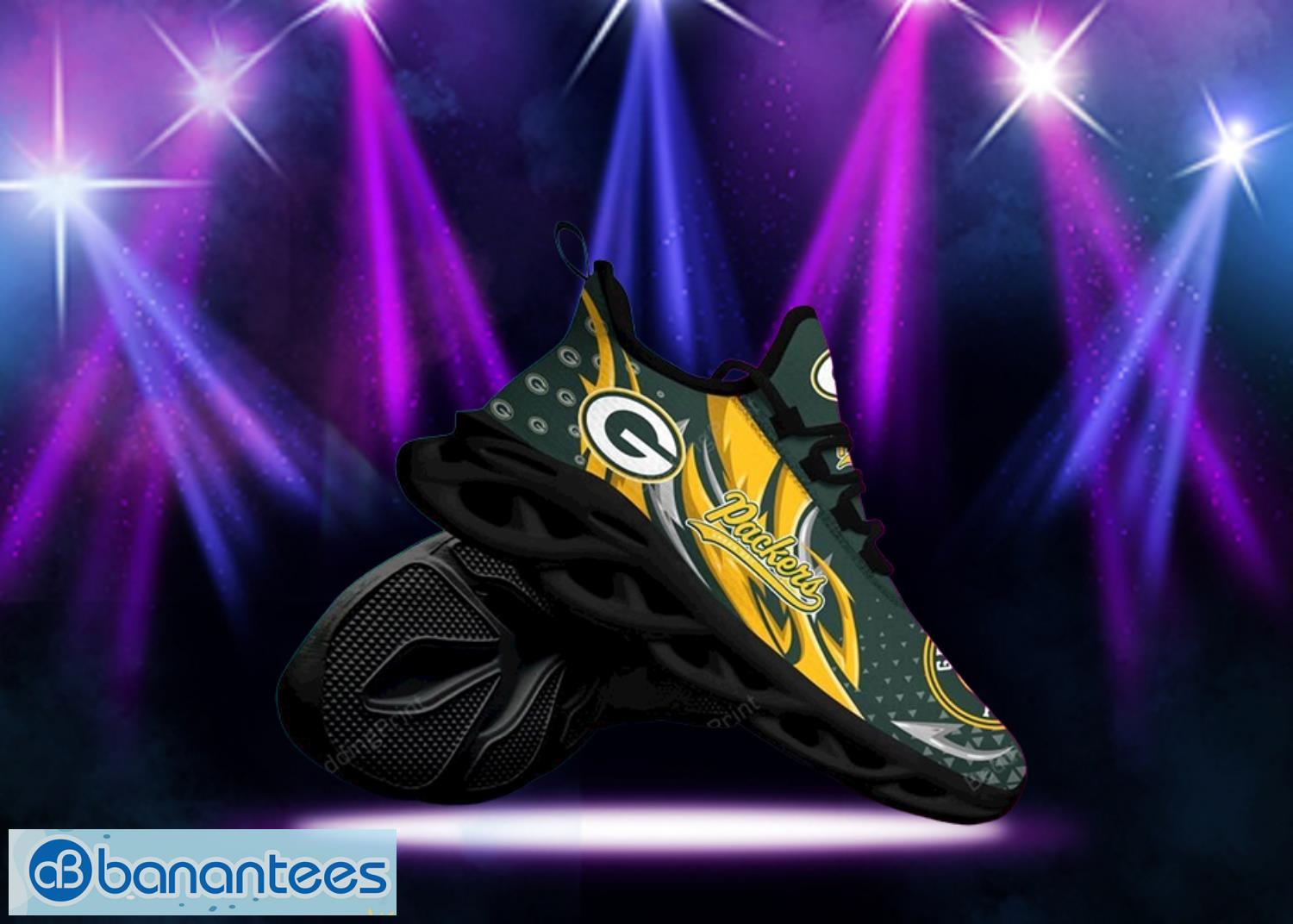 Green Bay Packers NFL Yellow And Black Max Soul Shoes Product Photo 1