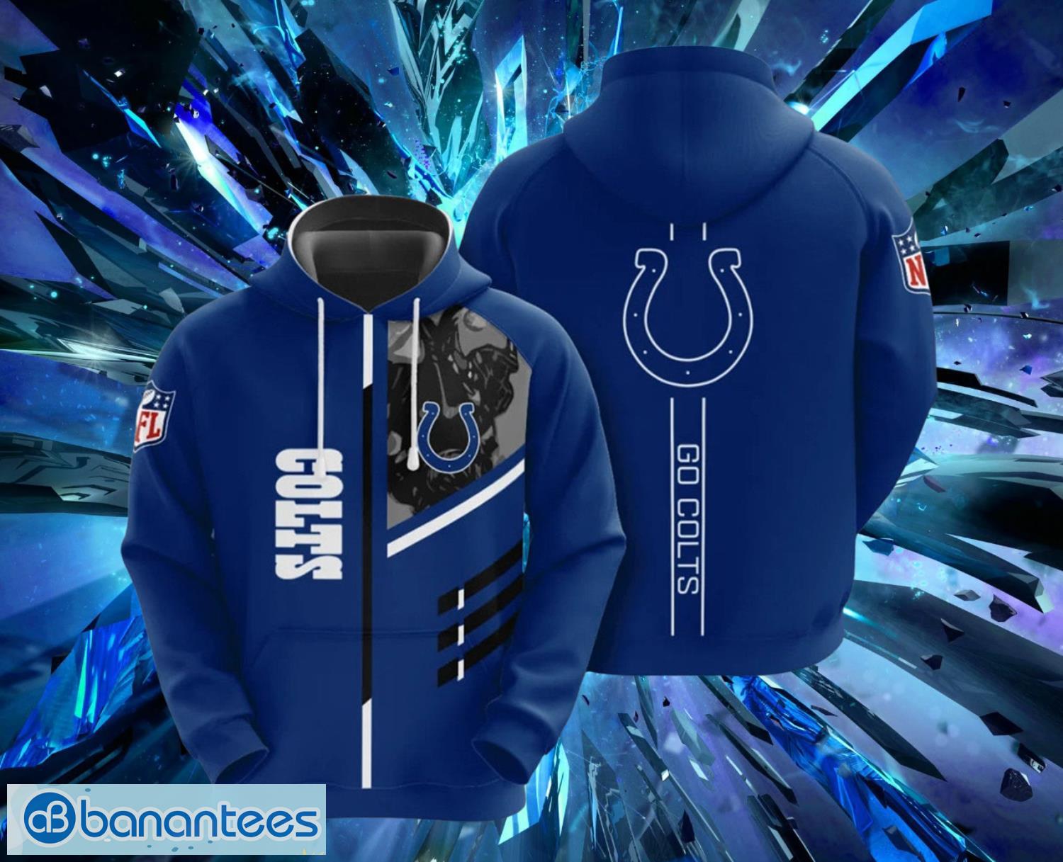 Indianapolis Colts All Blue Hoodies Full Over Print Product Photo 1