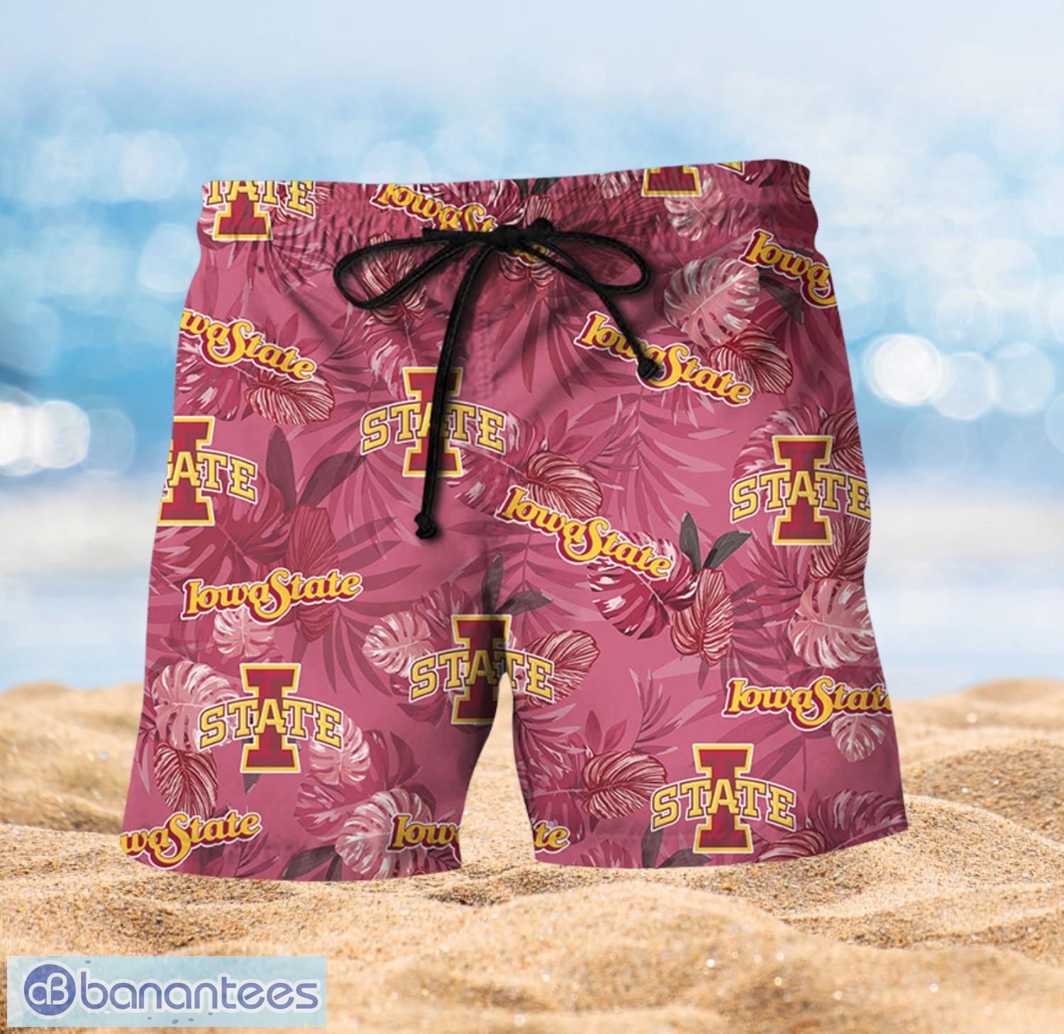 Iowa State Cyclones Hawaiian Shorts and Shirt Summer Beach Shirt Full Over Print Product Photo 2